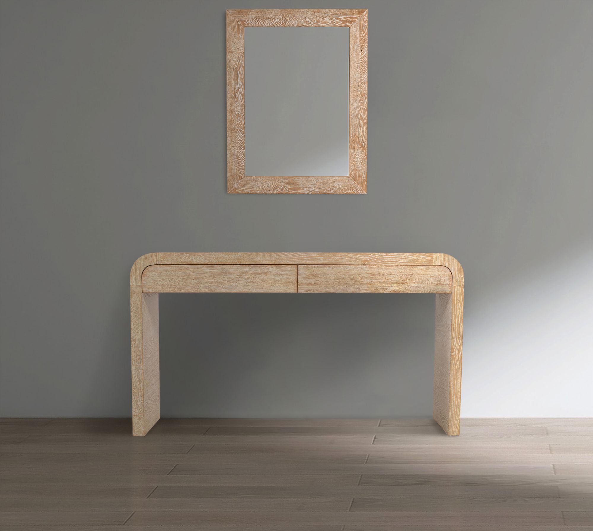 Cresthill 54" 2-Drawer Rectangular Wood Console Table