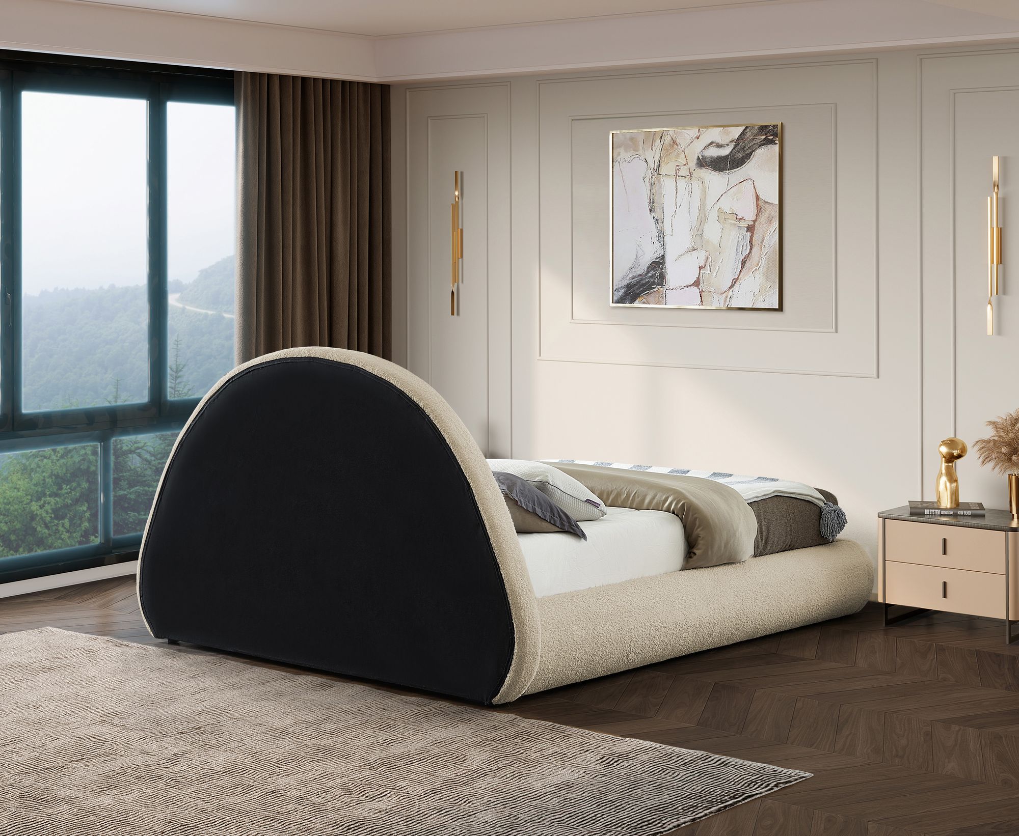 Rudy Teddy Fabric Full Size Bed