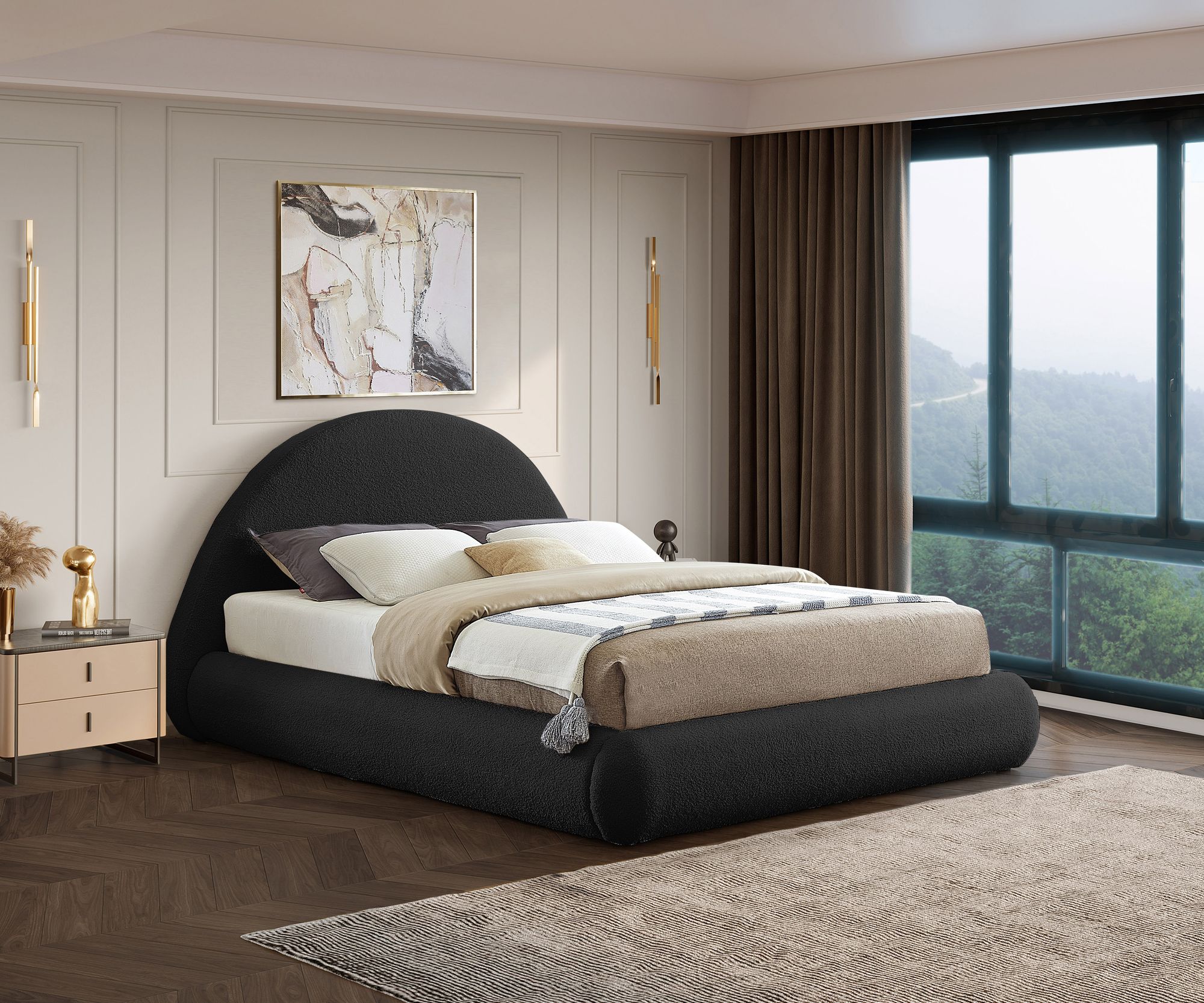Rudy Teddy Fabric Full Size Bed