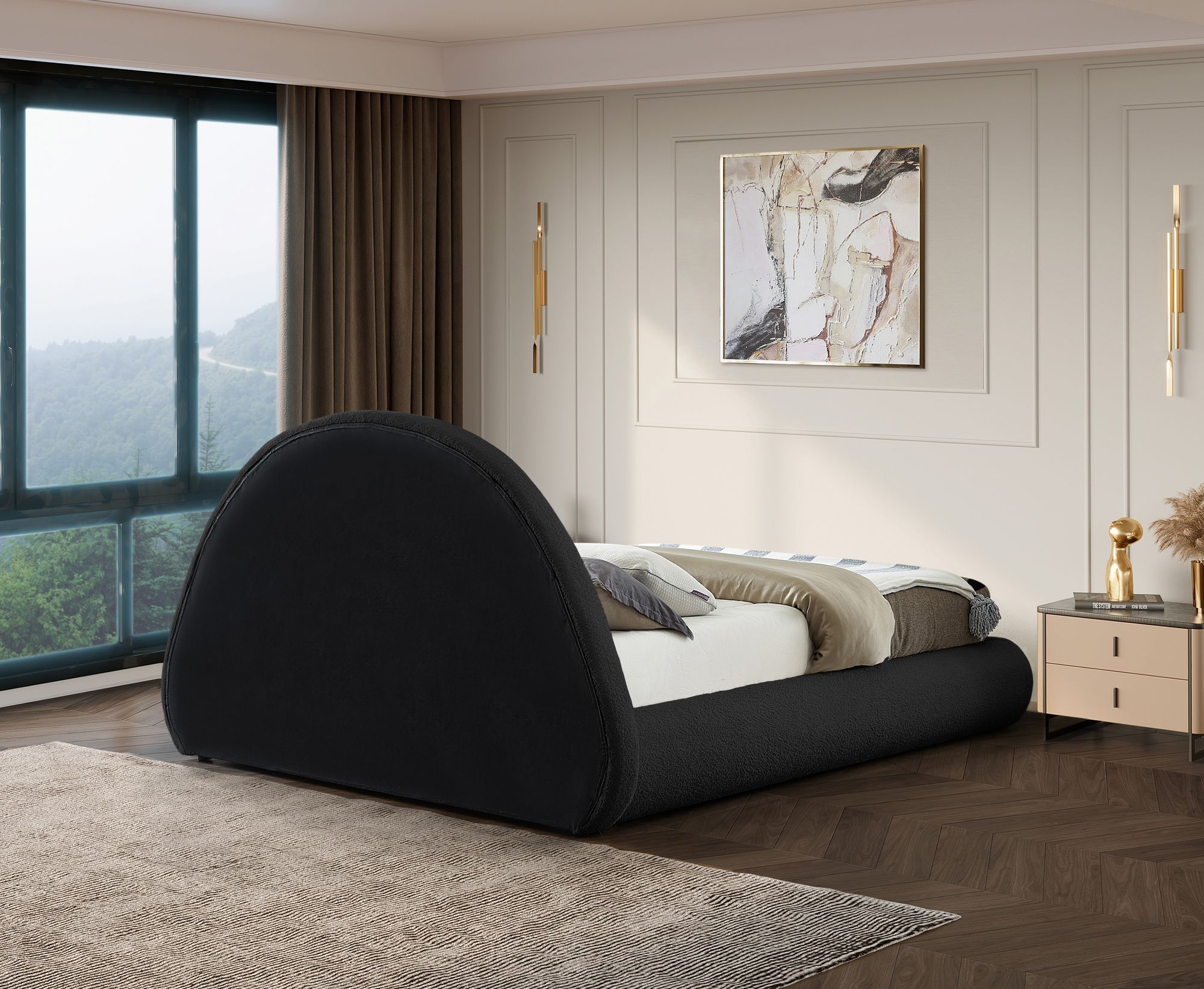 Rudy Teddy Fabric Full Size Bed