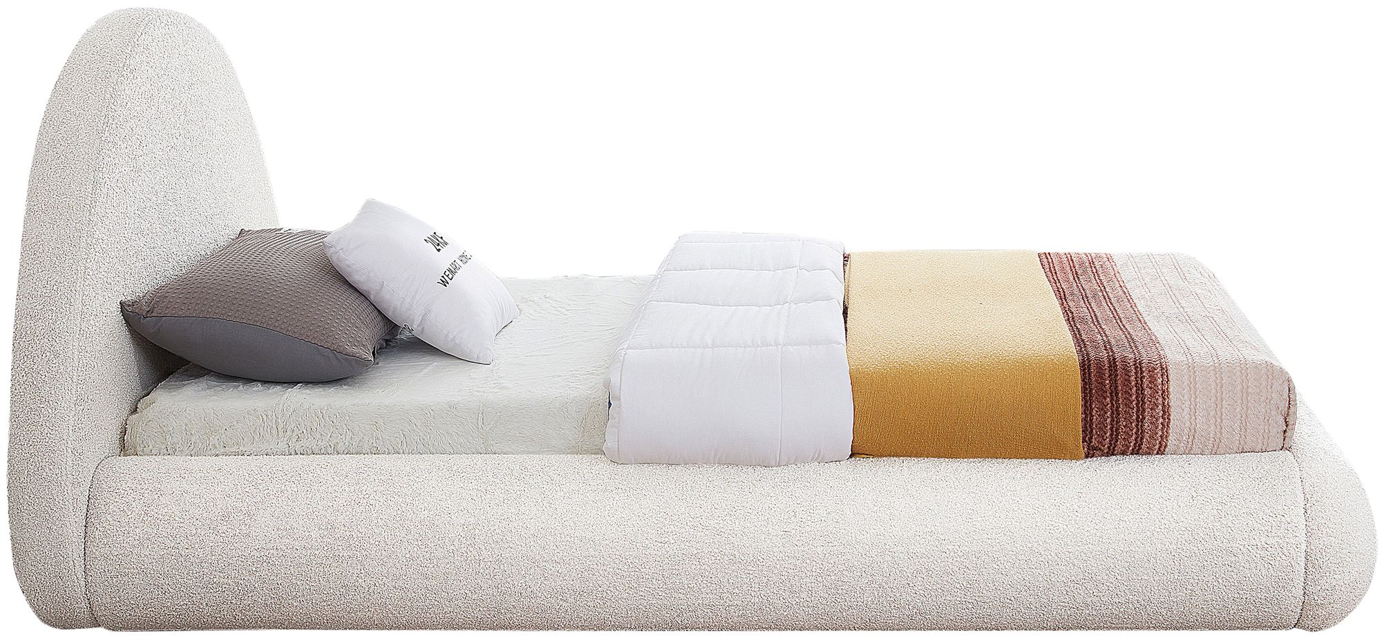 Rudy Teddy Fabric Twin Size Bed