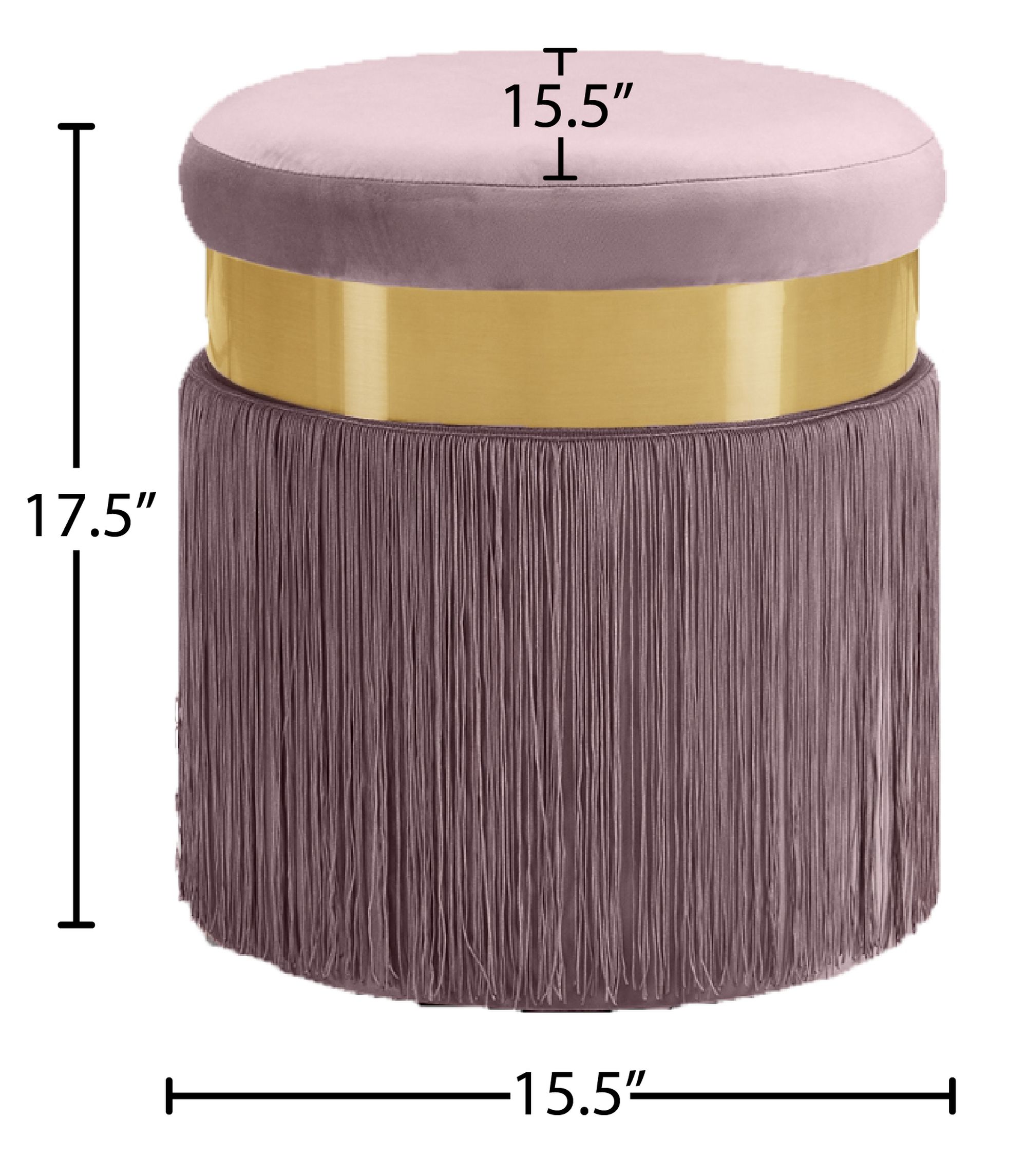 Yasmine Velvet Ottoman/Stool