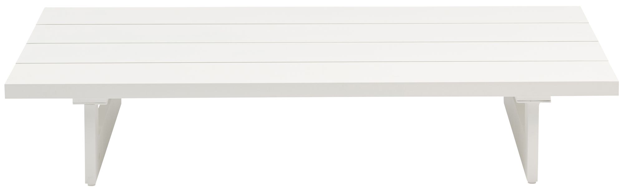 Maldives 55" Rectangular Outdoor Patio Aluminum Coffee Table