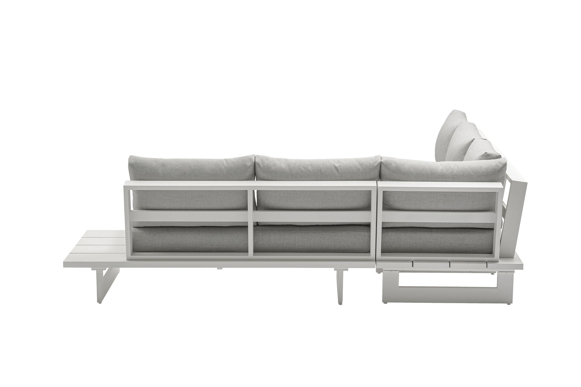Maldives 102" 3-Piece Outdoor Patio Waterproof Fabric Modular Sectional with Aluminum Frame