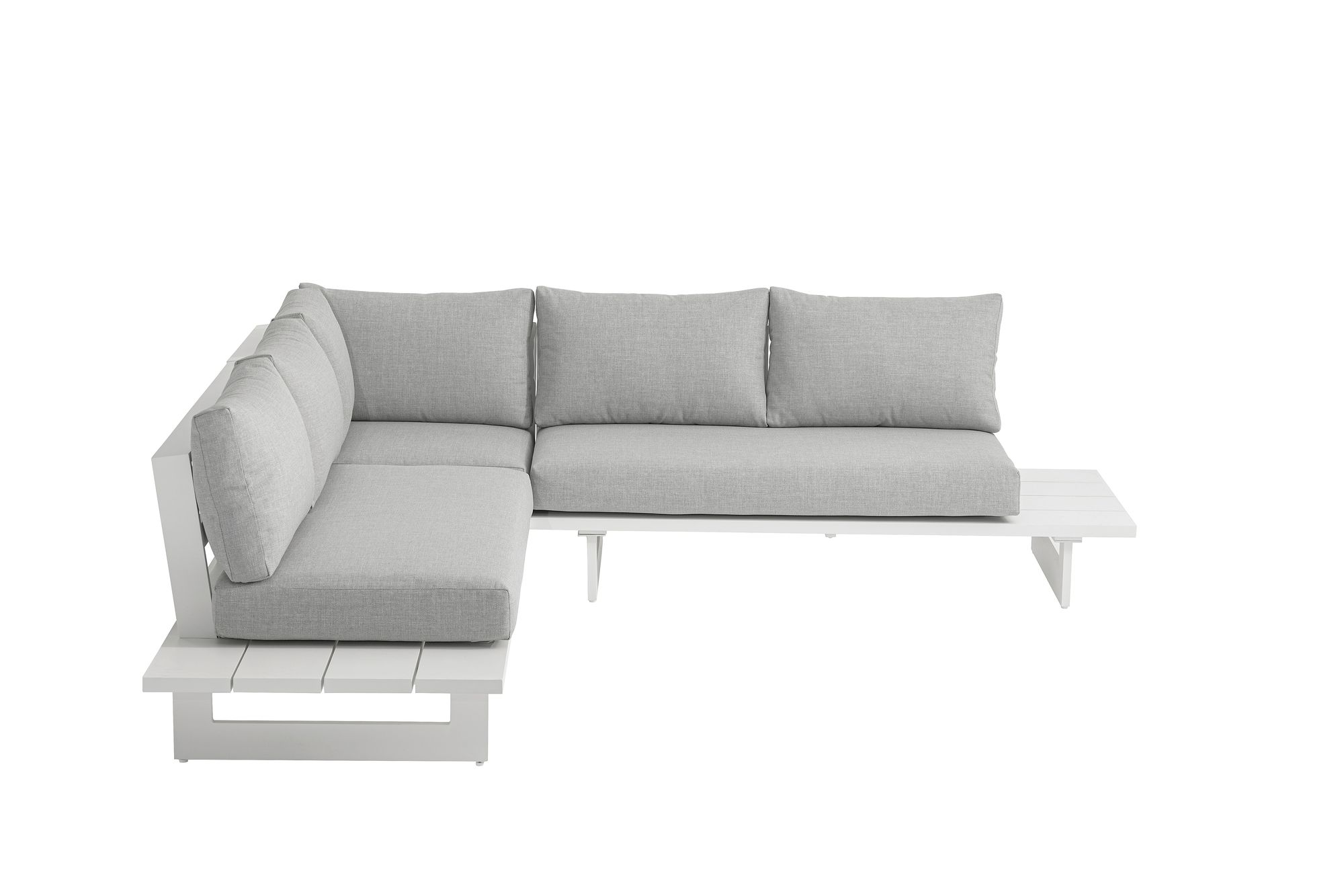 Maldives 102" 3-Piece Outdoor Patio Waterproof Fabric Modular Sectional with Aluminum Frame