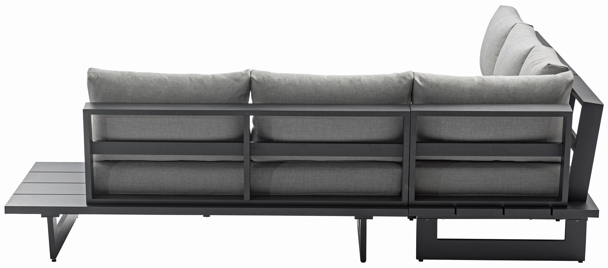 Maldives 102" 3-Piece Outdoor Patio Waterproof Fabric Modular Sectional with Aluminum Frame