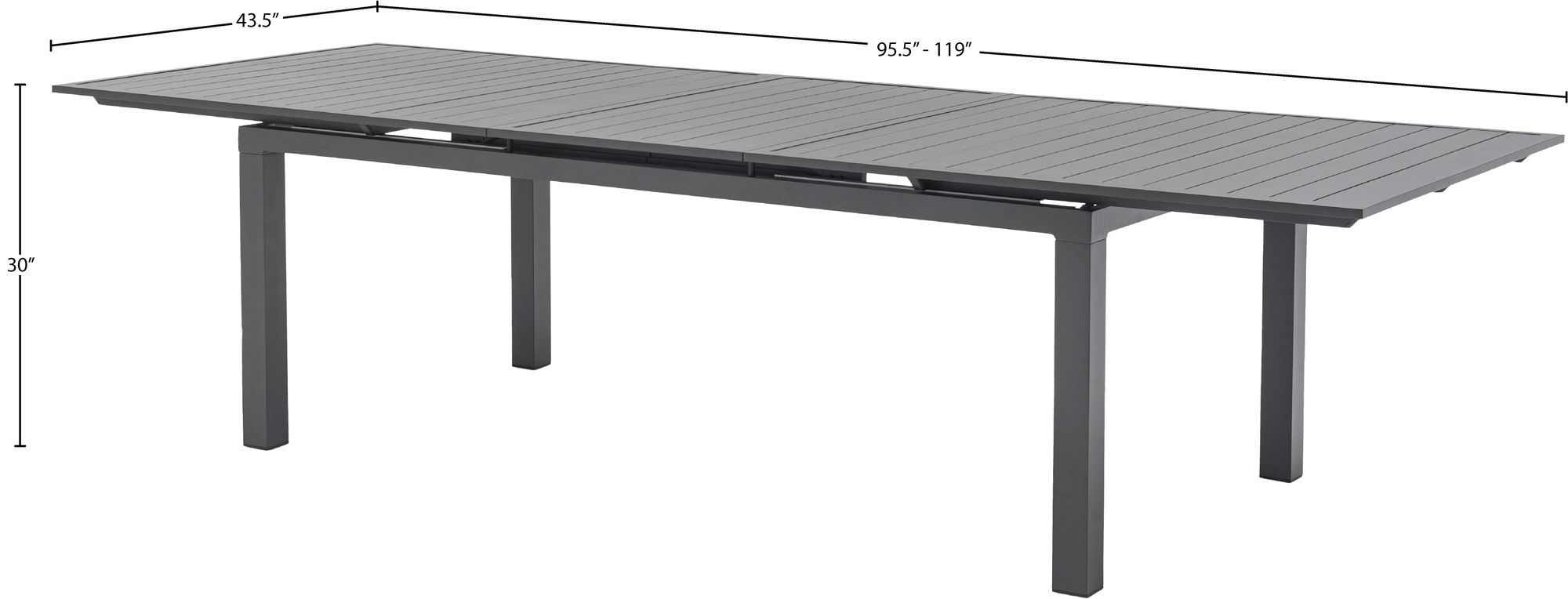 Maldives Extendable Outdoor Patio Dining Table