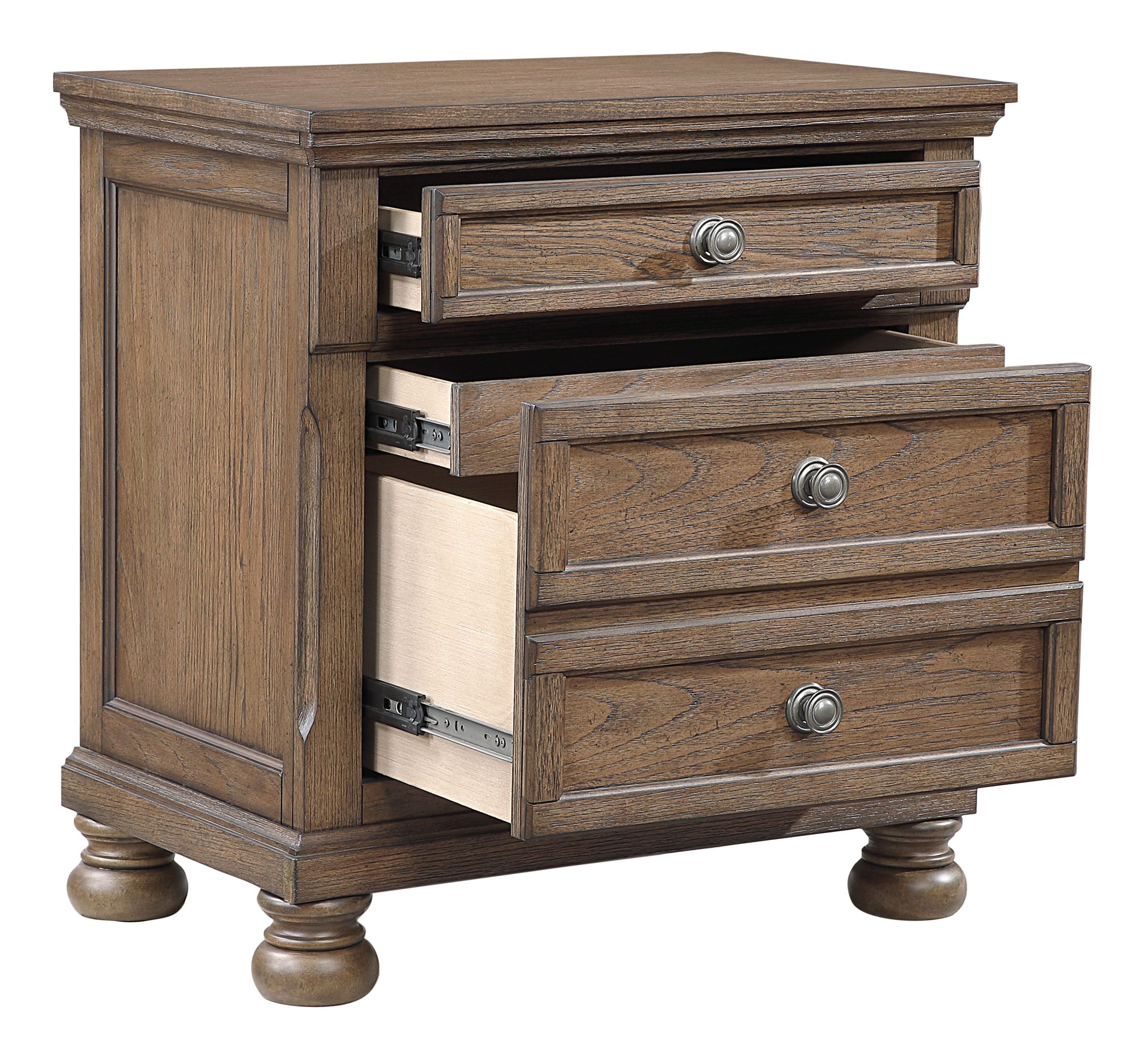 Bethel Wood Veneer Storage Sleigh Bedroom Set