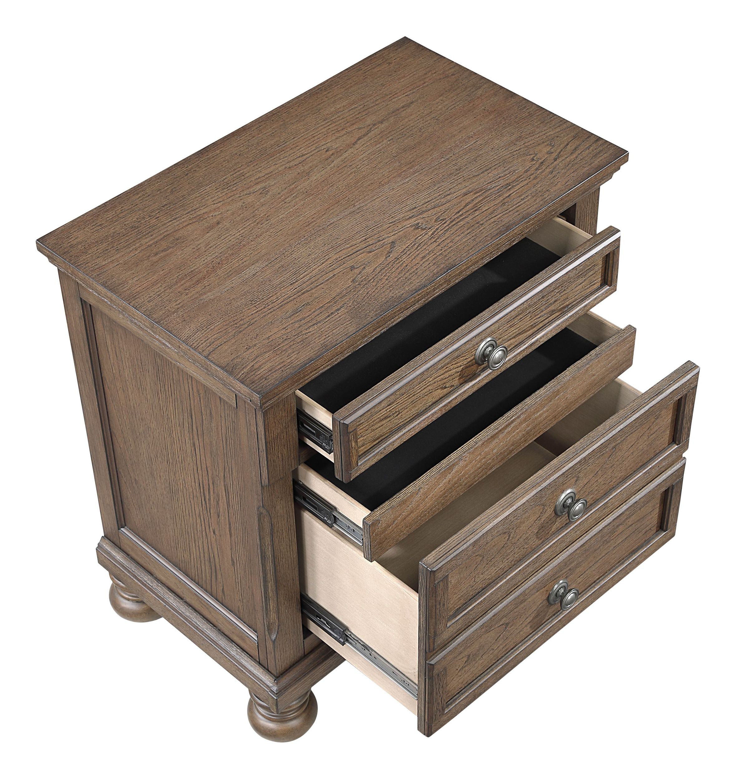 Bethel Wood Veneer Storage Sleigh Bedroom Set