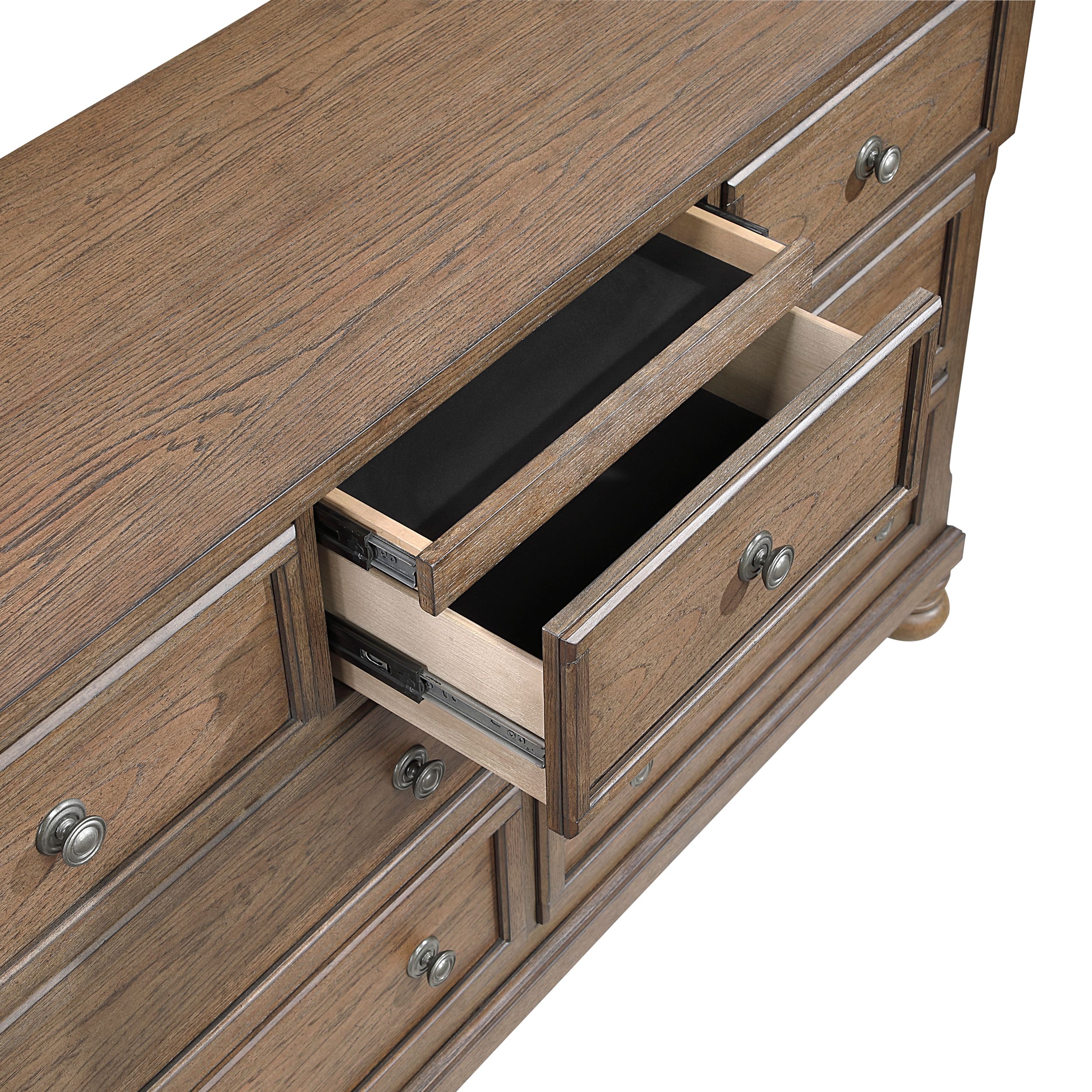 Bethel Wood Veneer 7-Drawer Dresser