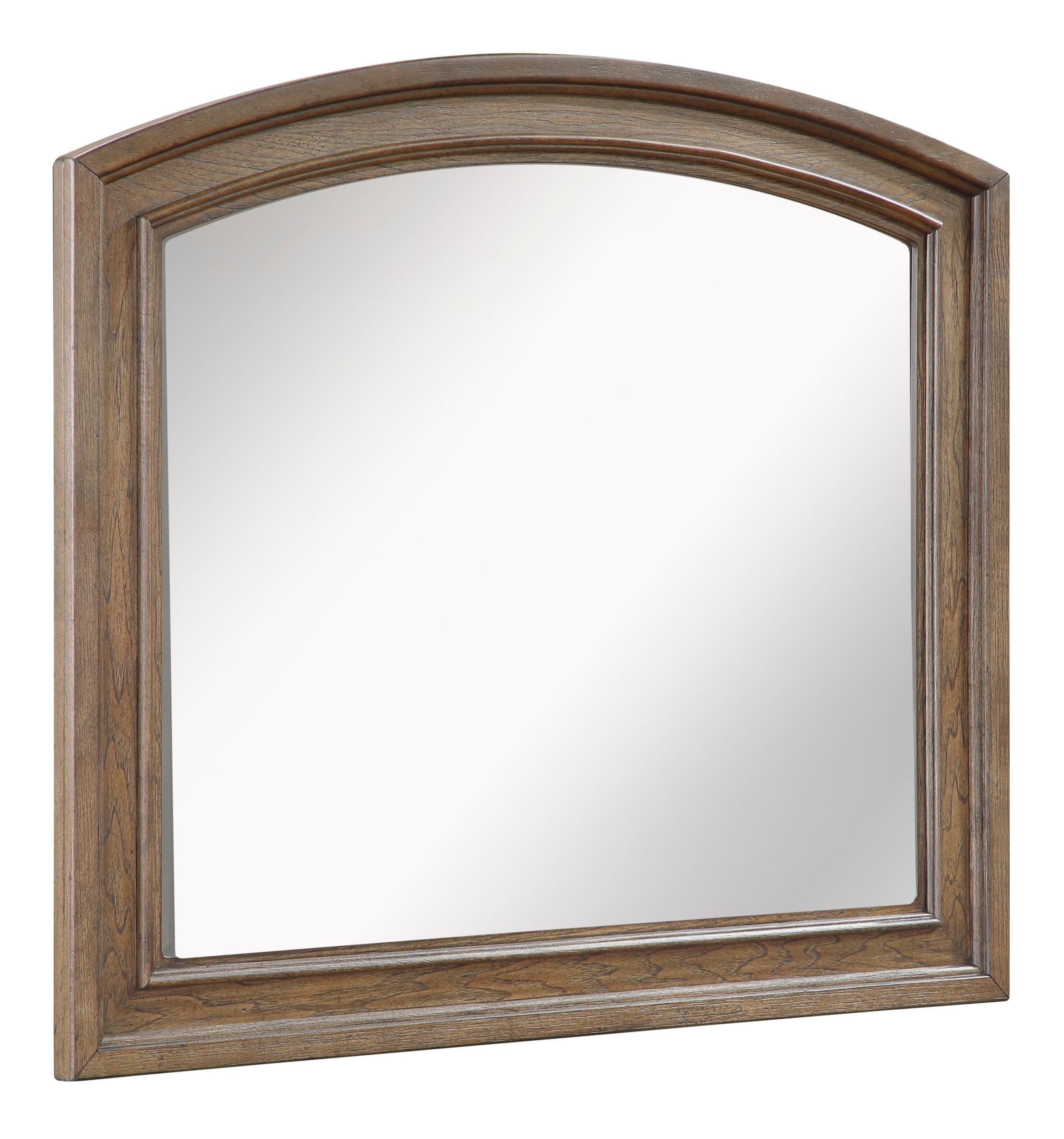 Bethel Wood Veneer Arched Top Mirror