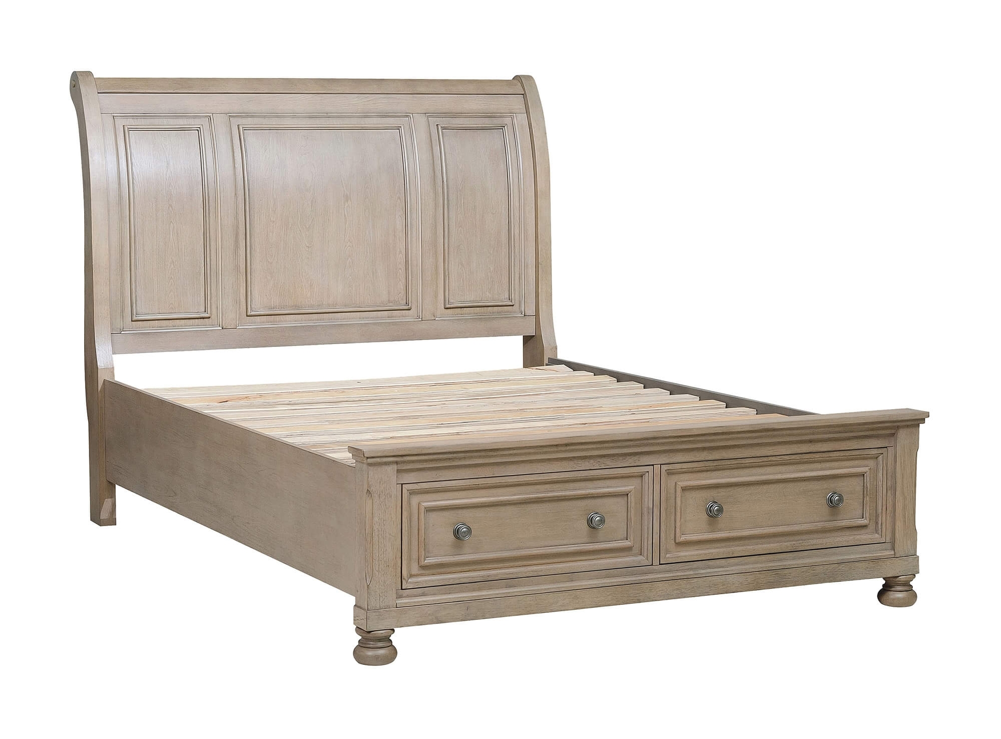 Bethel Wood Veneer Storage Sleigh Bedroom Set