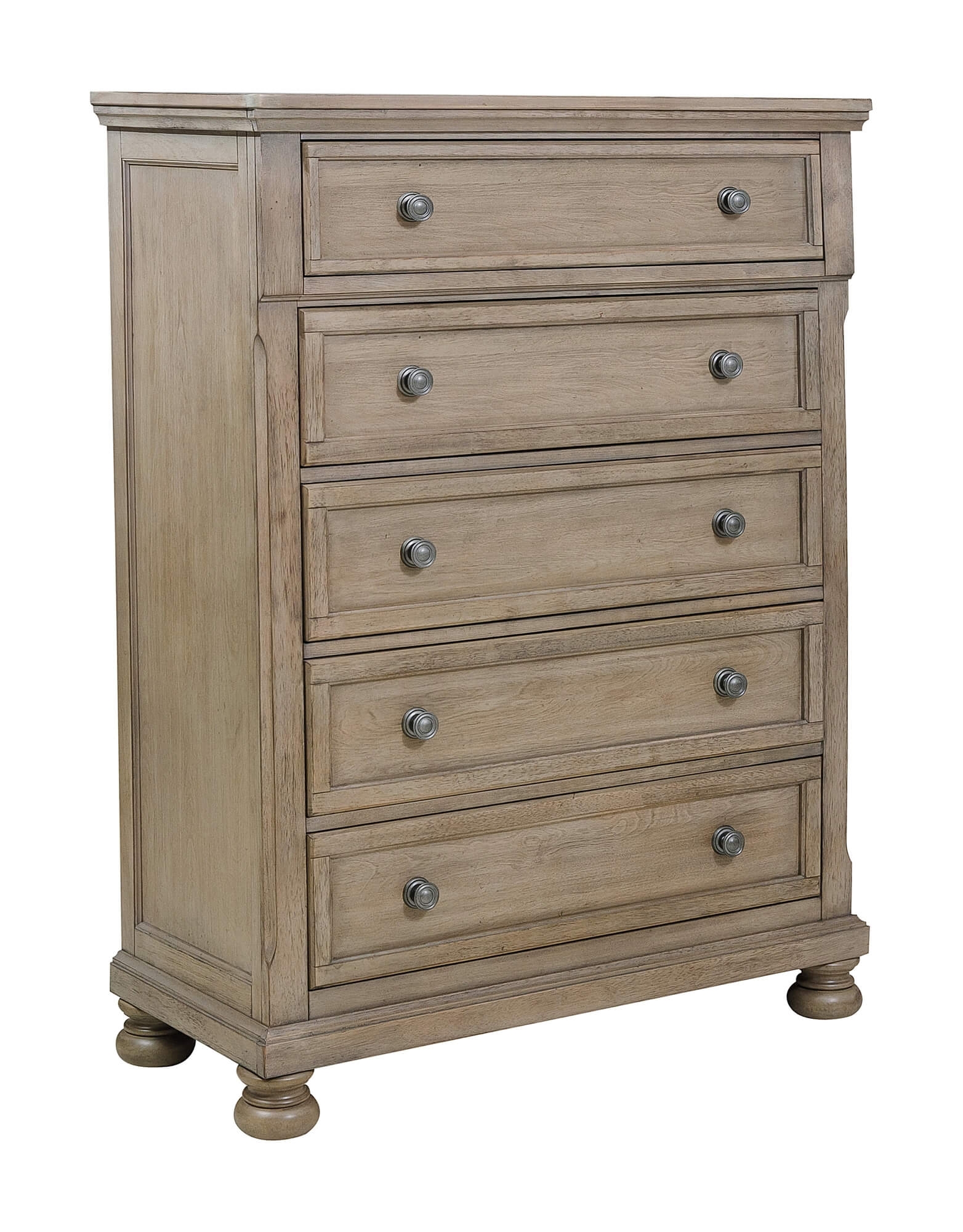Bethel Wood Veneer 5-Drawer Chest