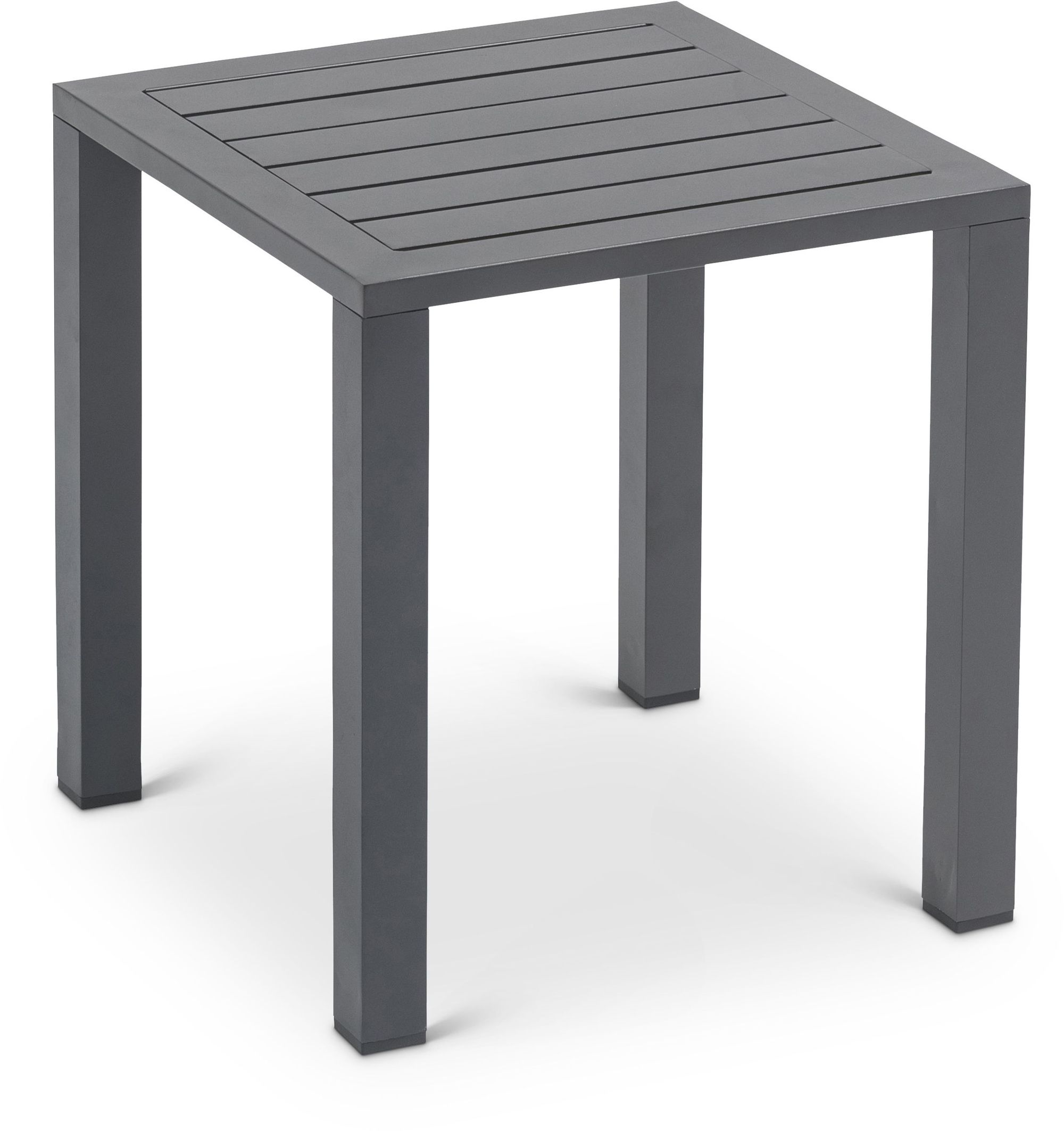 Maldives 16.5" Square Outdoor Patio Square Aluminum End Table