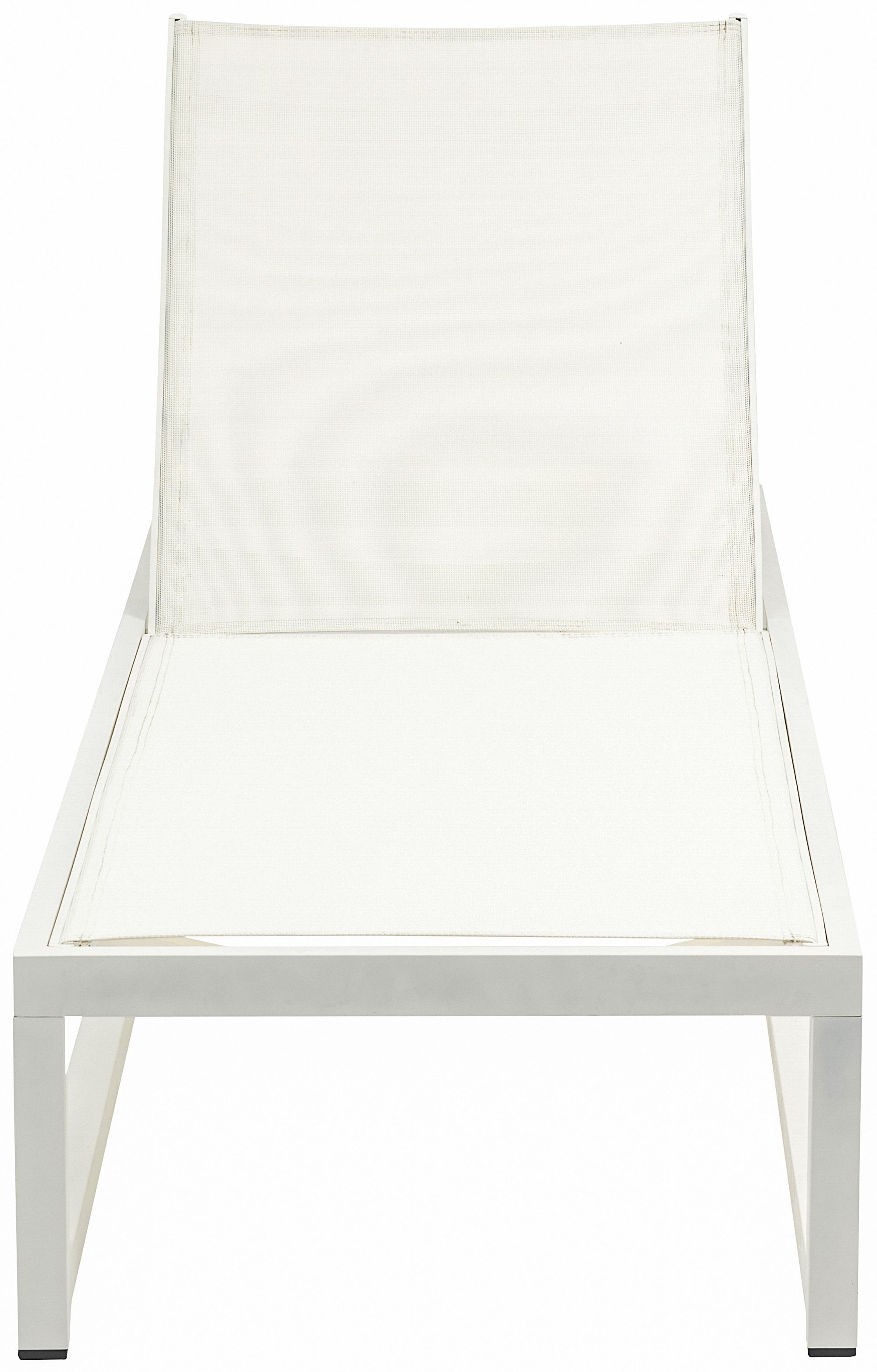 Maldives Outdoor Patio Mesh Waterproof Fabric Adjustable Sun Chaise Lounge Chair with Aluminum Frame