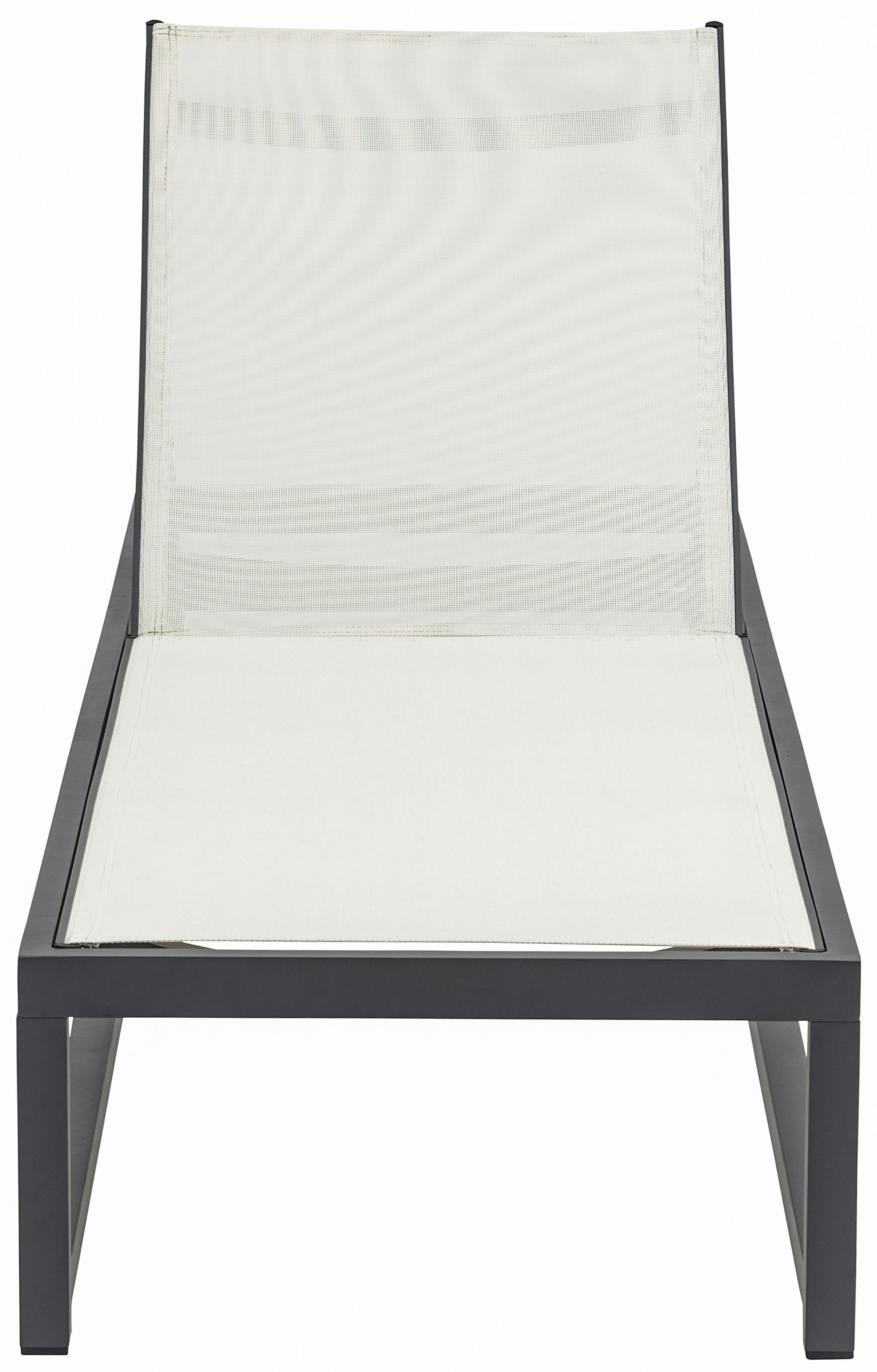 Maldives Outdoor Patio Mesh Waterproof Fabric Adjustable Sun Chaise Lounge Chair with Aluminum Frame