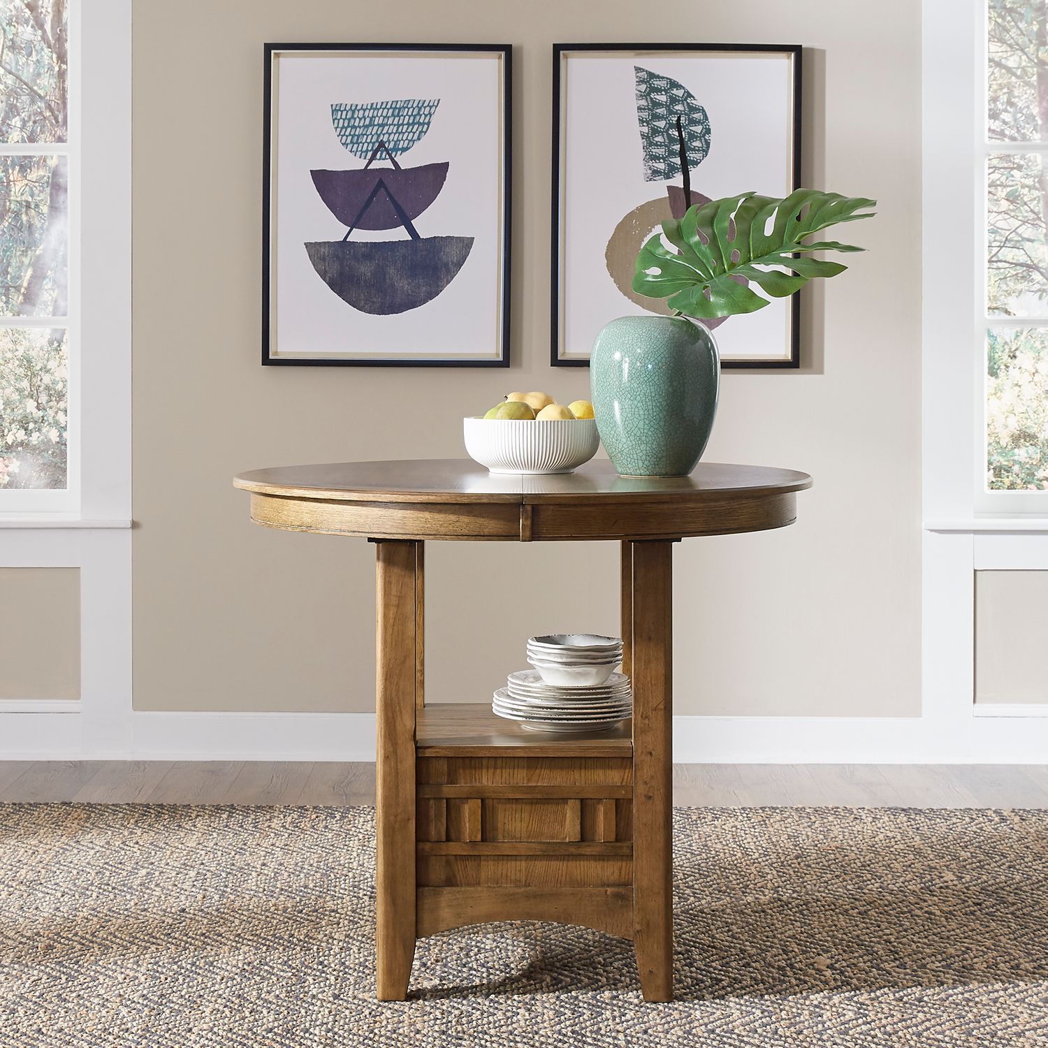 Santa Rosa Extendable Pub Dining Set | Antique Honey