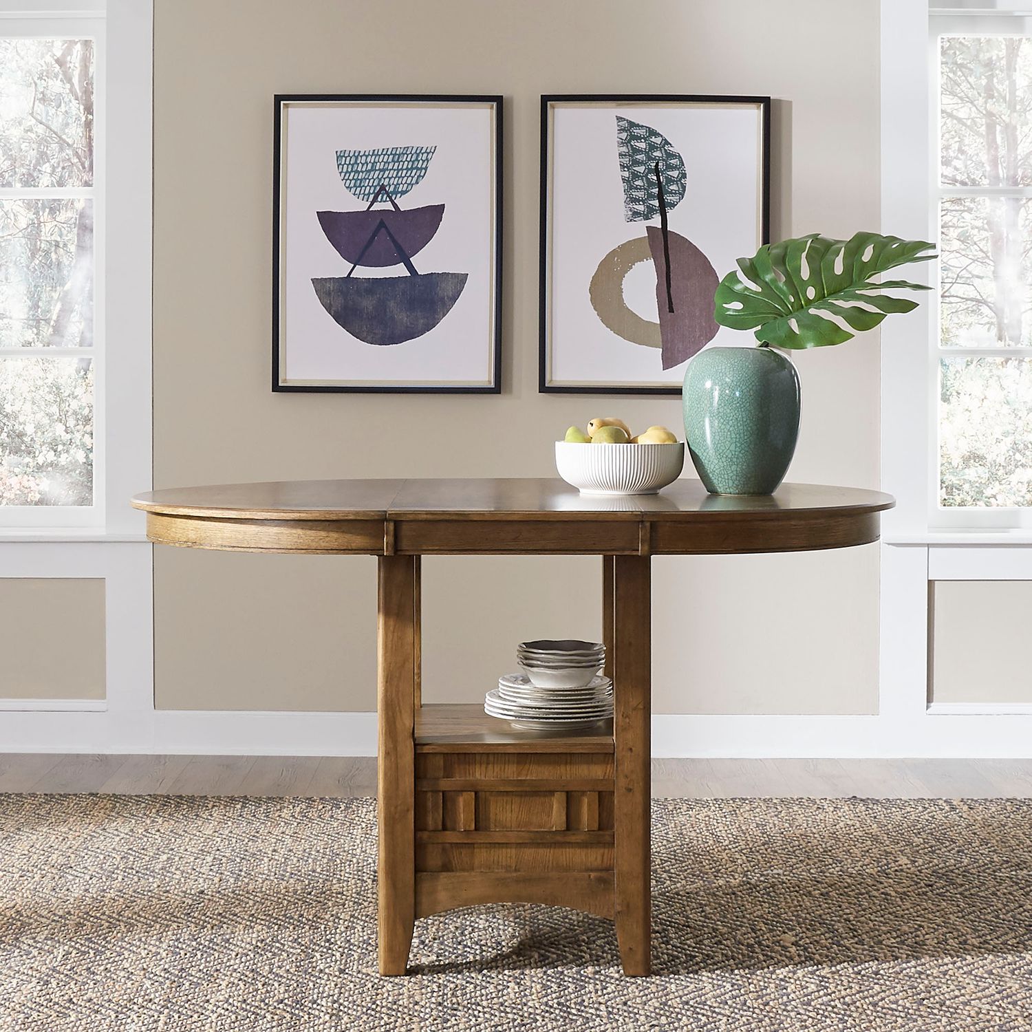 Santa Rosa Extendable Pub Dining Set | Antique Honey