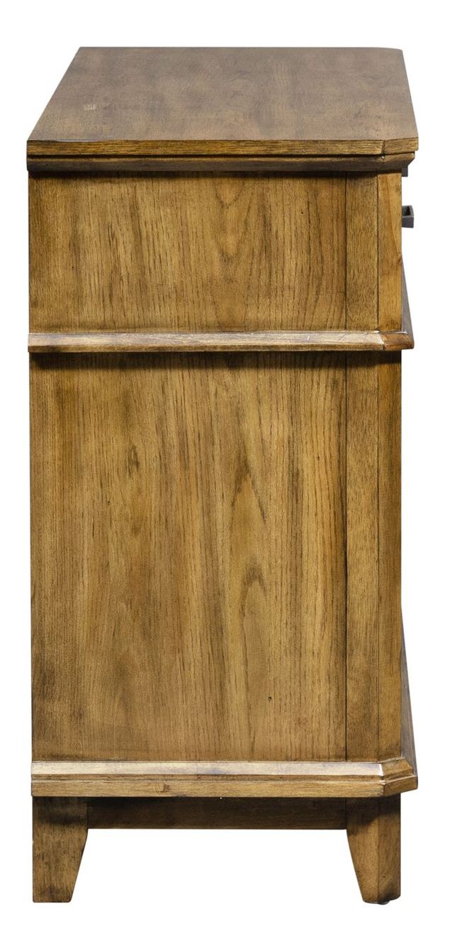 Santa Rosa Wood/Glass Sliding Server w/2 Drawers & 2 Doors