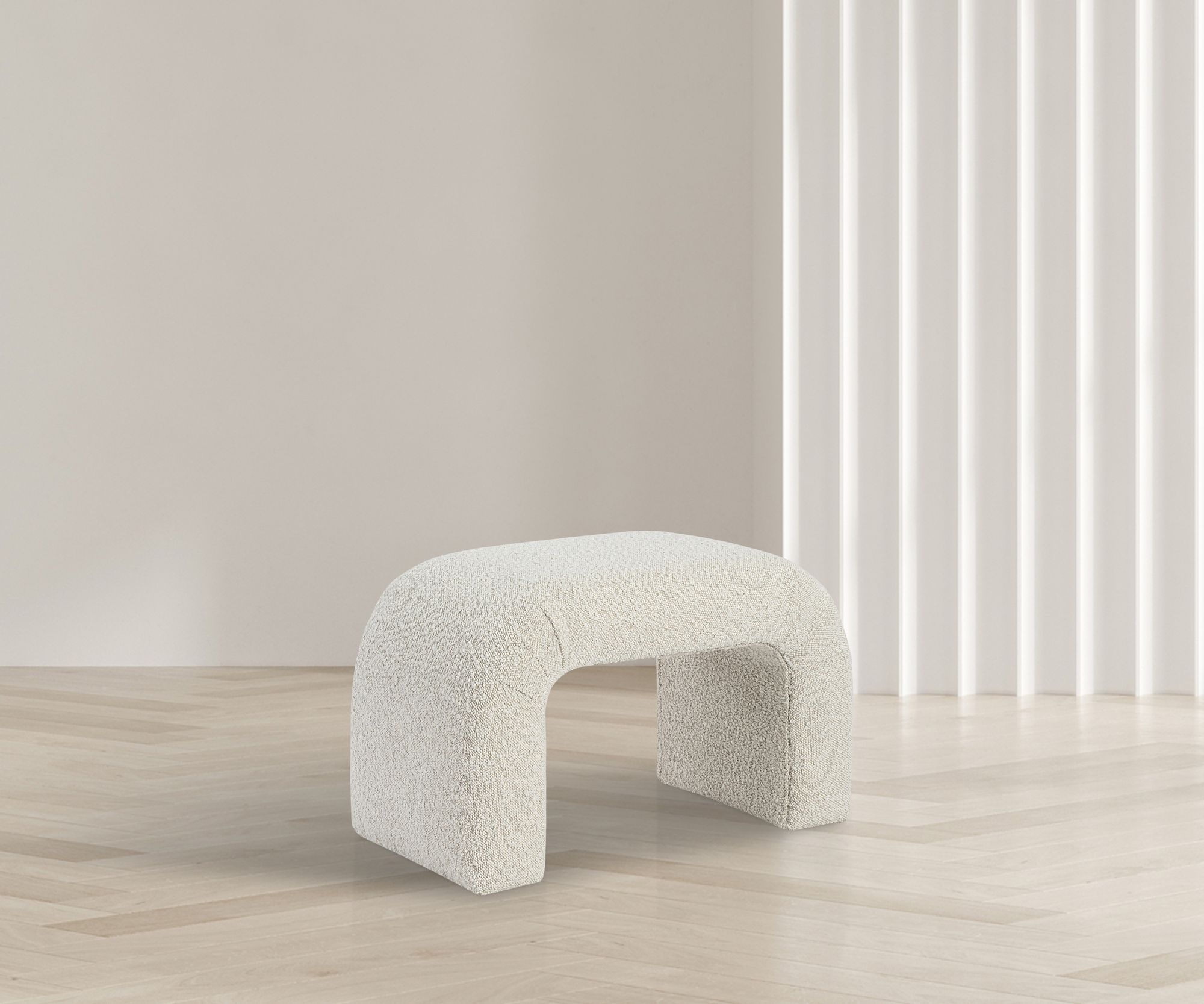 Niagara 28" Boucle Fabric Bench