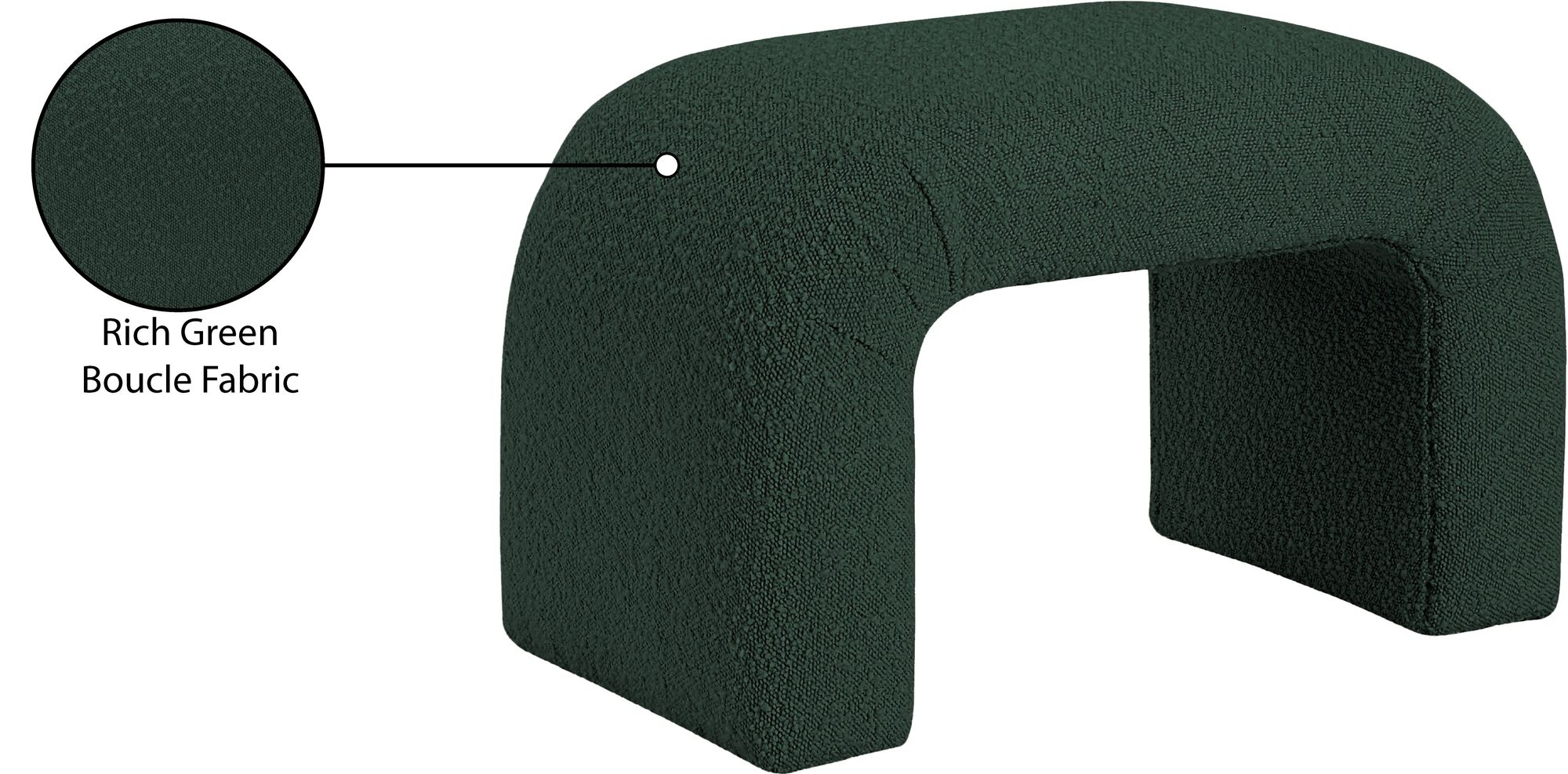 Niagara 28" Boucle Fabric Bench