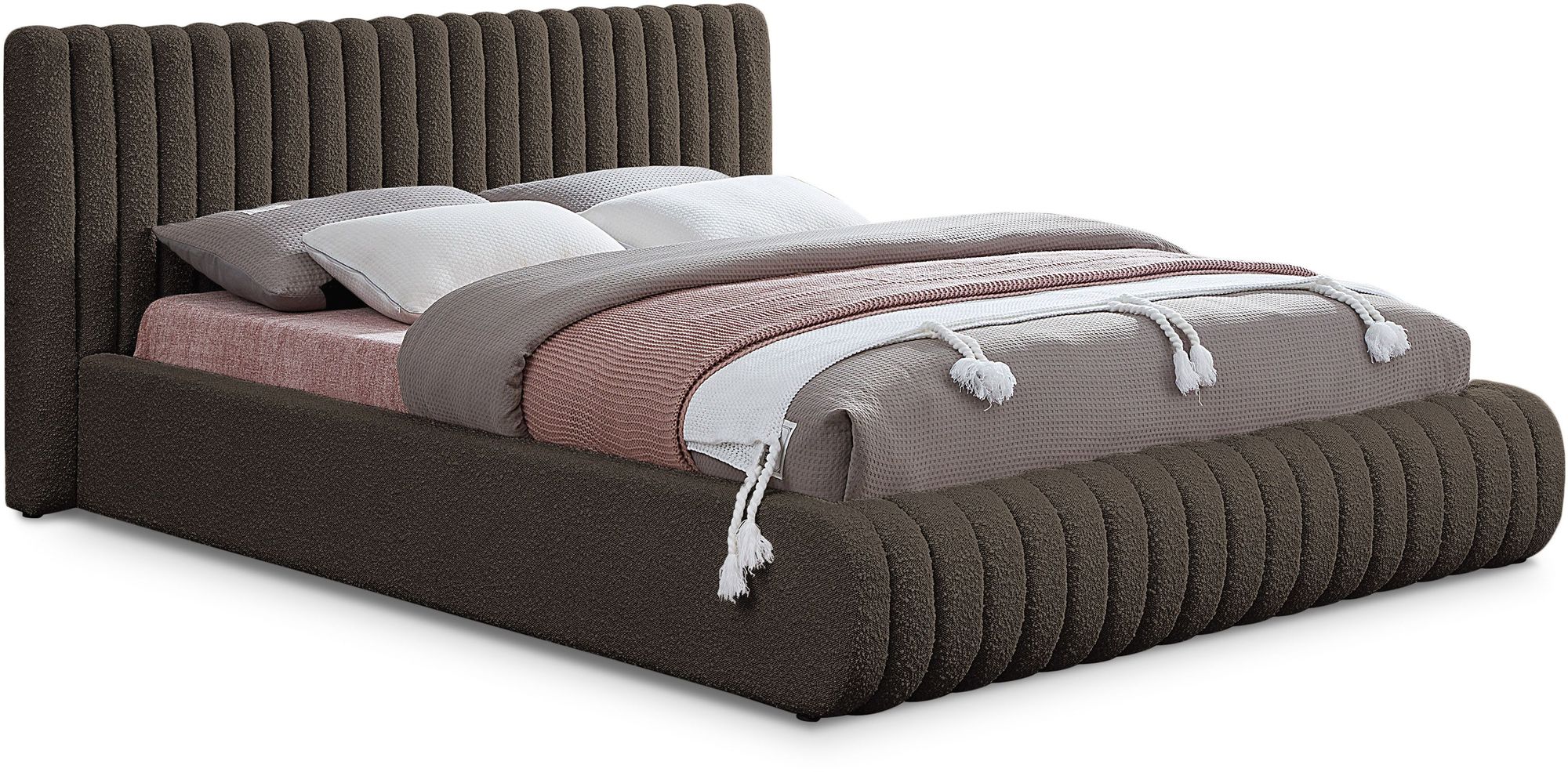 Nash Boucle Fabric Full Size Bed