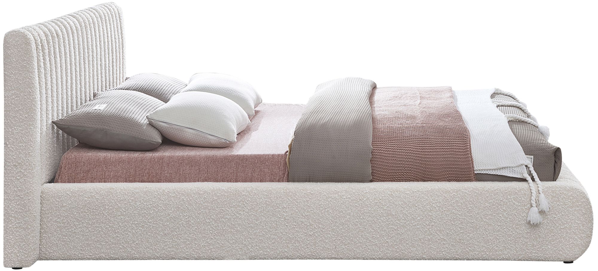 Nash Boucle Fabric Full Size Bed