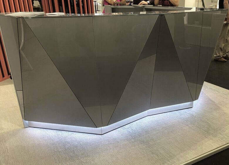 Alpa 119" Straight Medium Reception Desk by MDD