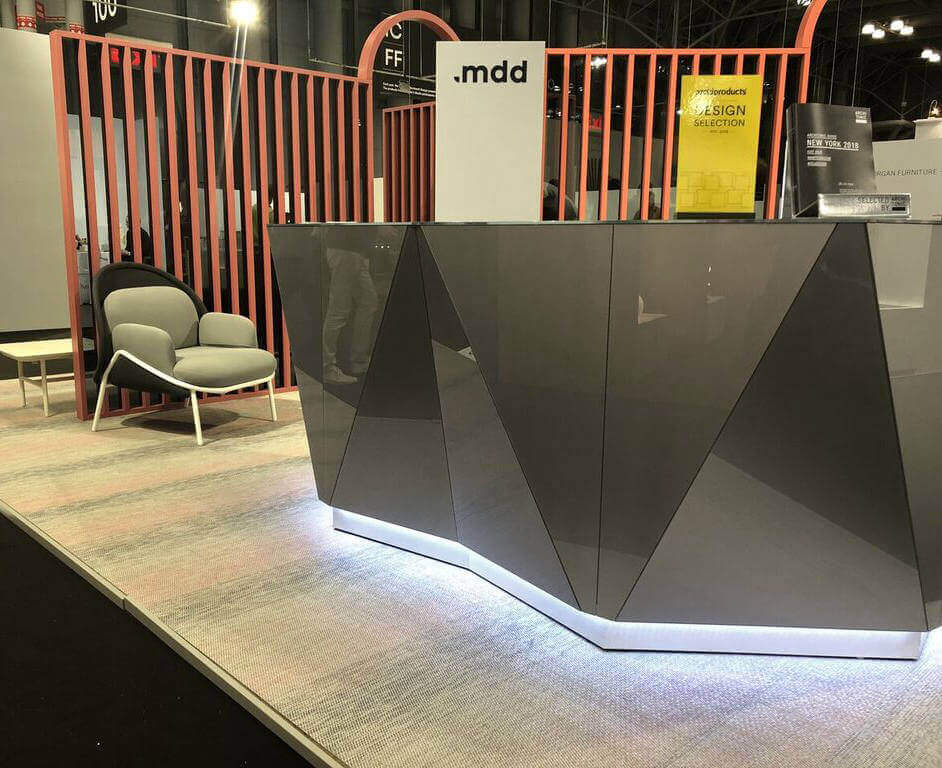 Alpa 99" L Shape Reception Desk