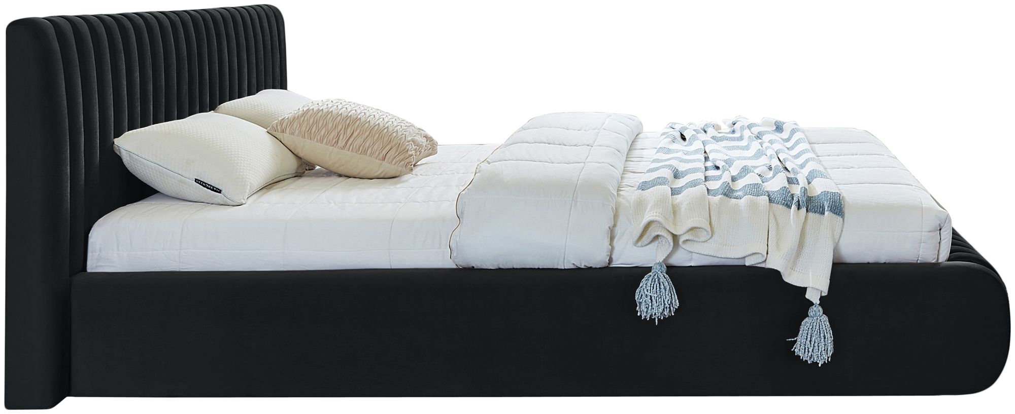Nico Velvet Queen Size Bed