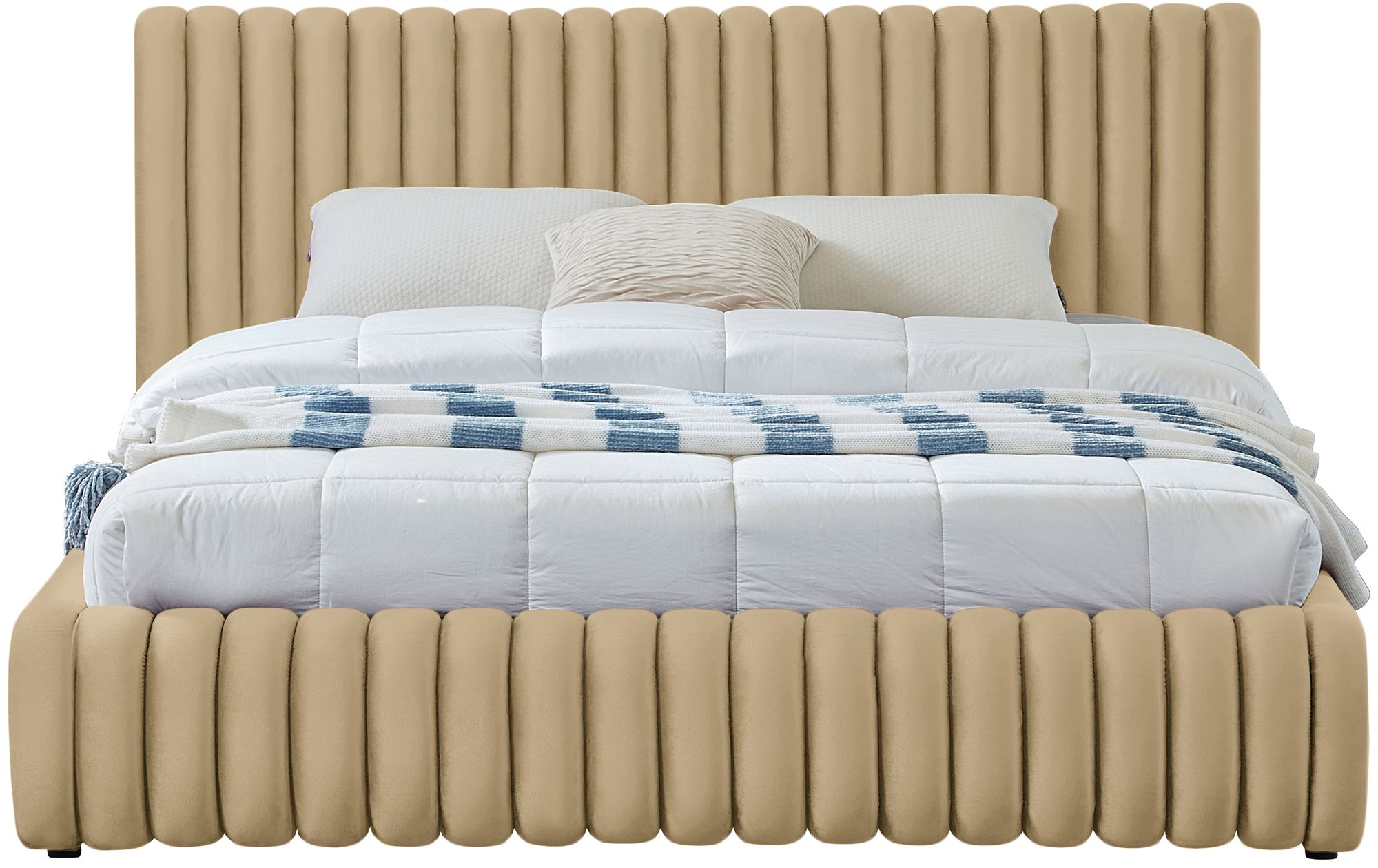 Nico Velvet King Size Bed