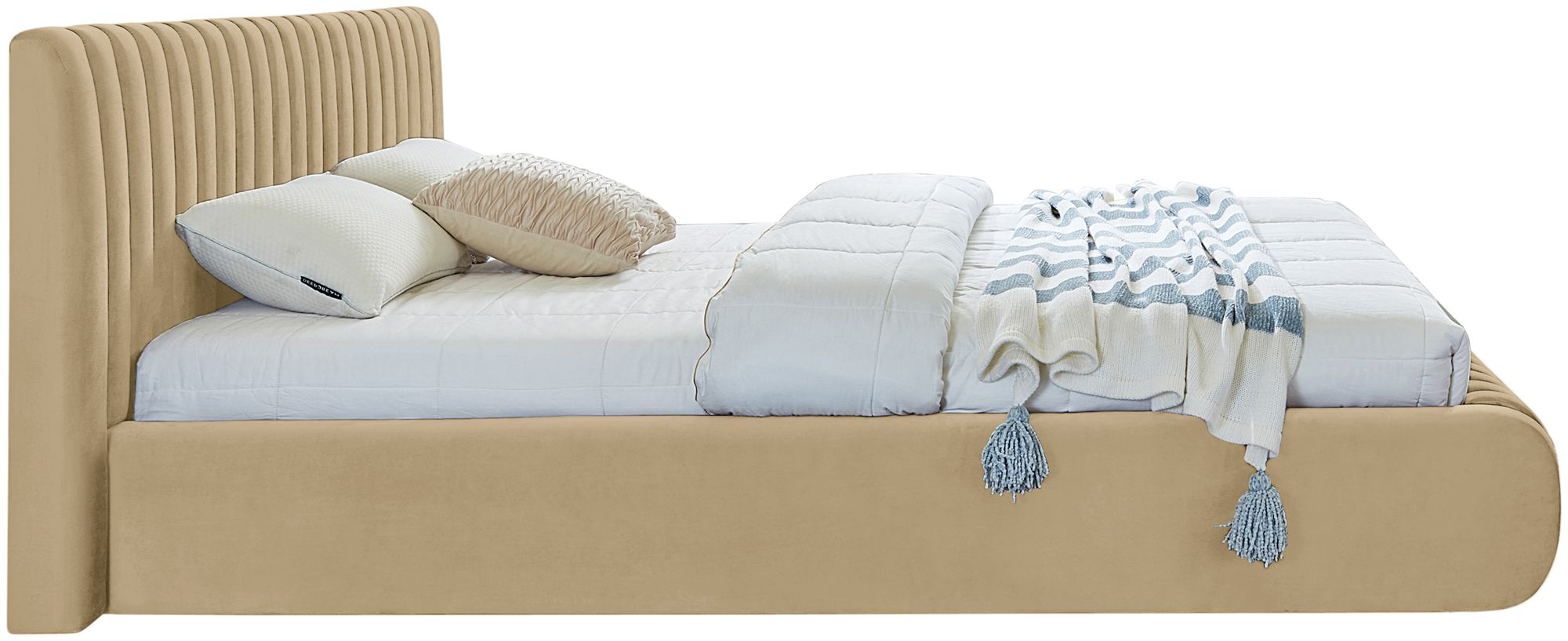 Nico Velvet Queen Size Bed