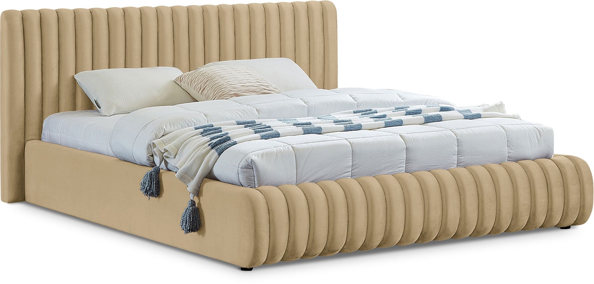 Nico Velvet Queen Size Bed