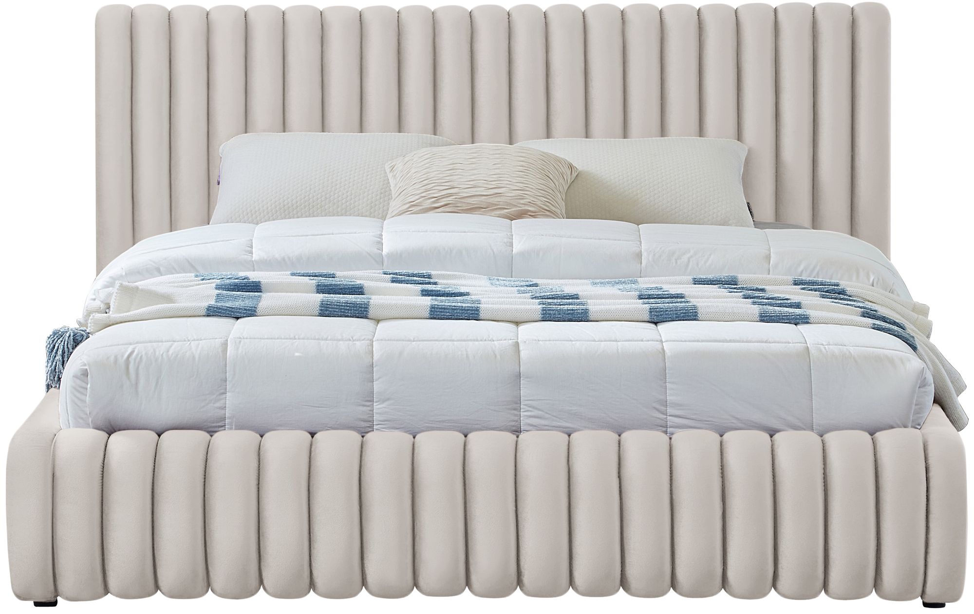 Nico Velvet King Size Bed