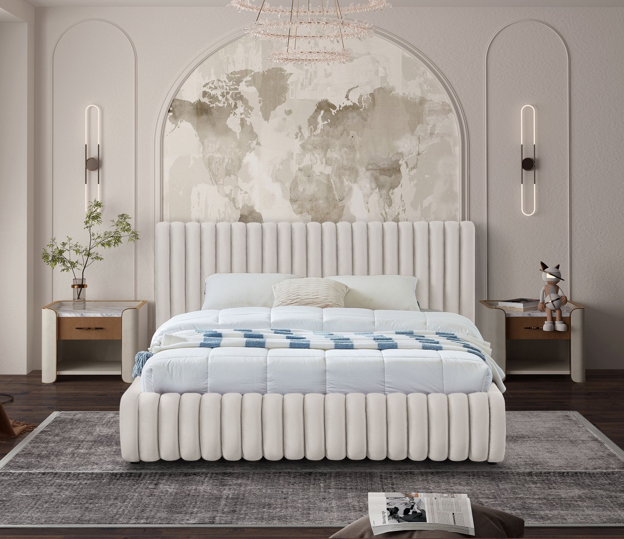 Nico Velvet Bed