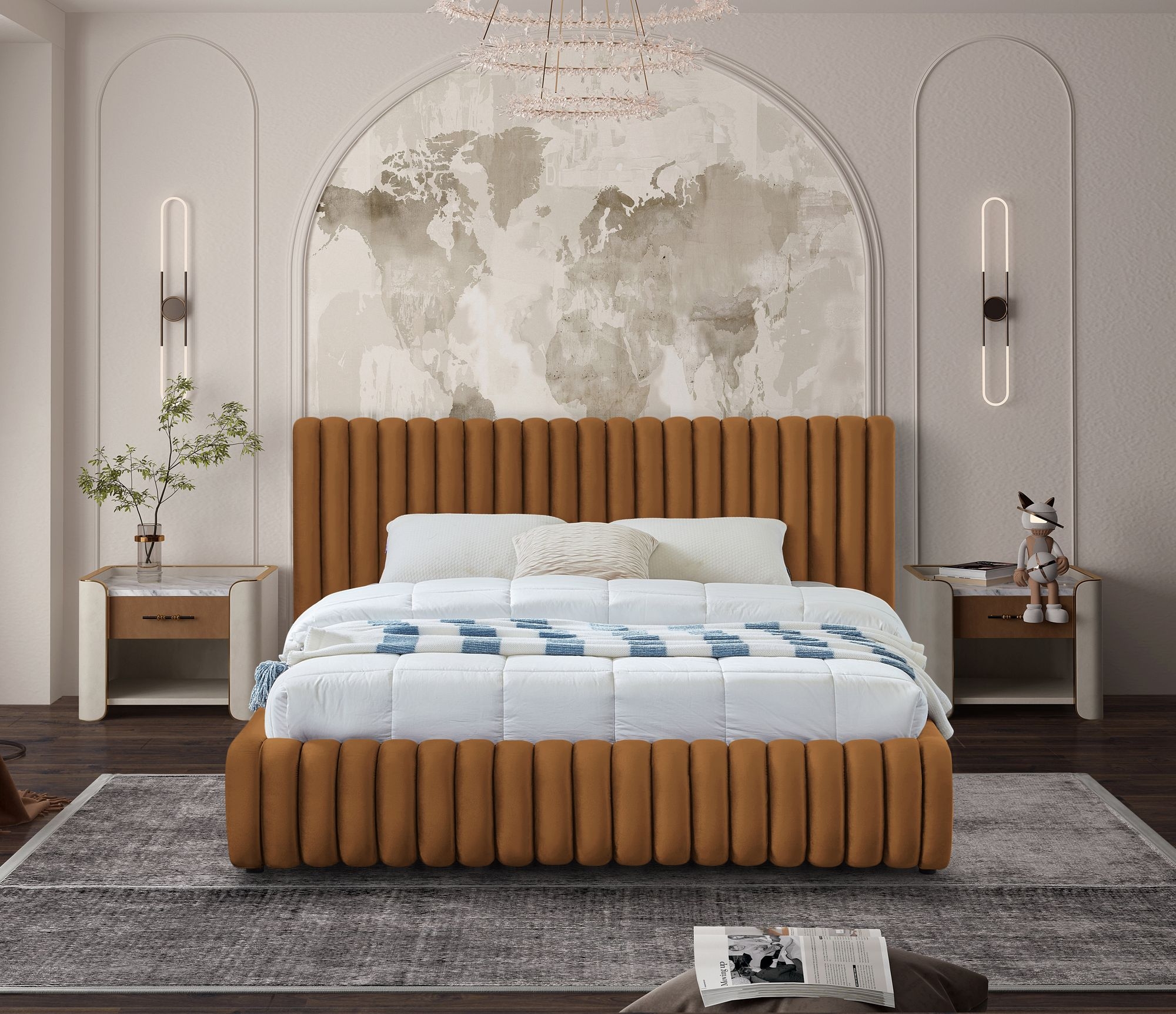Nico Velvet Bed
