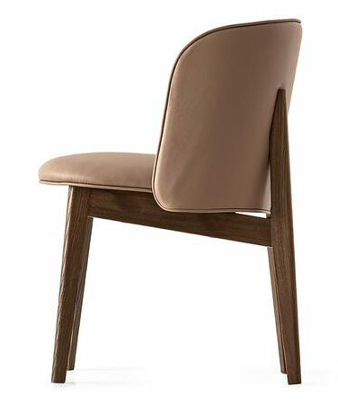 Abrey Fabric/Wood Customizable Dining Armchair