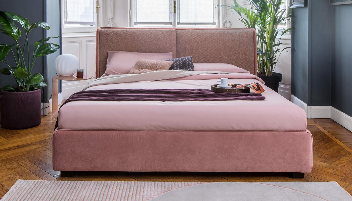 Dolly Upholstery/Wood Platform Bed
