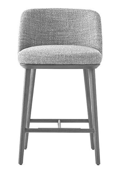 Foyer Fabric/Wood Customizable Counter Stool