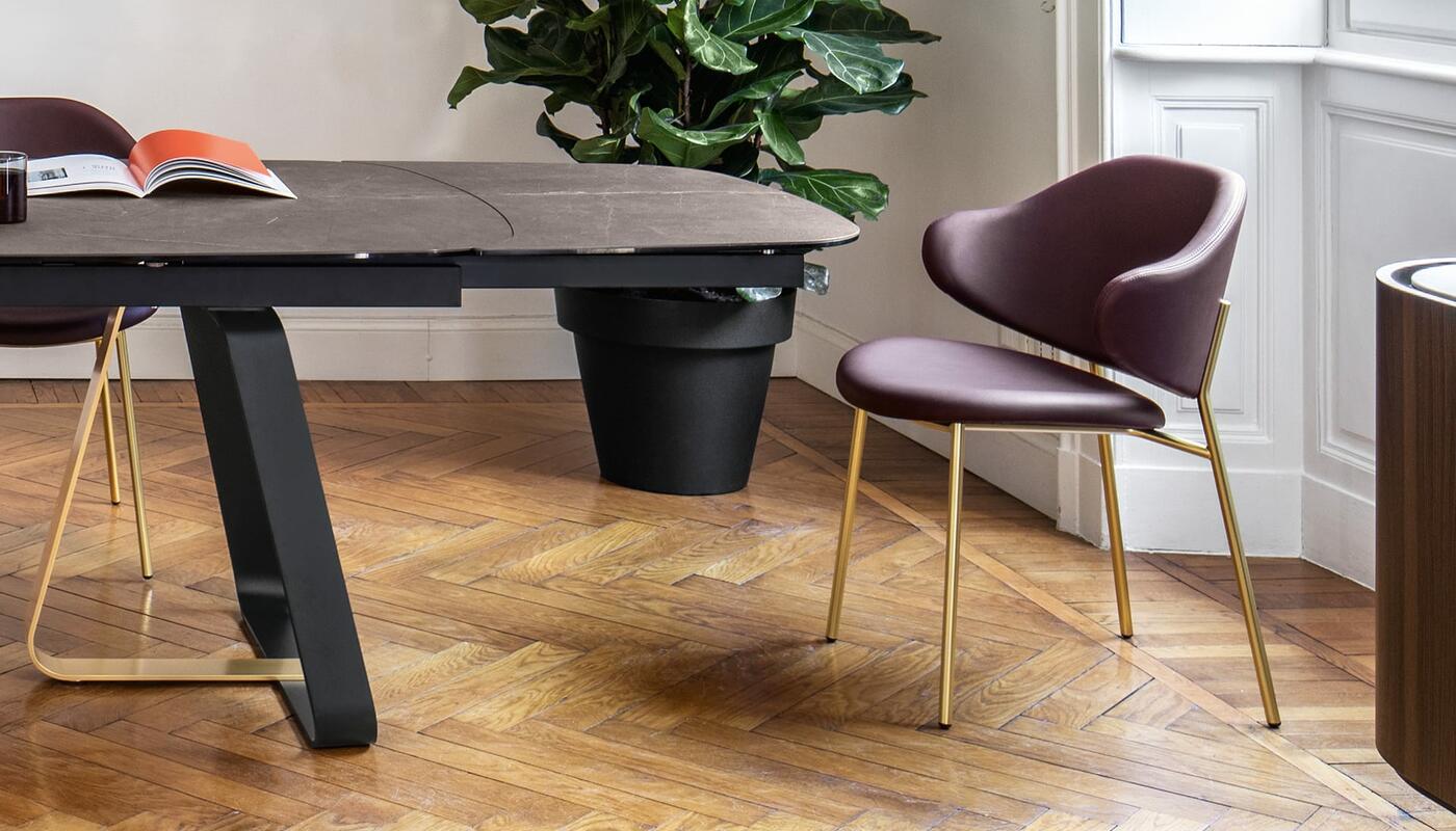 Holly Upholstery/Metal Dining Chair