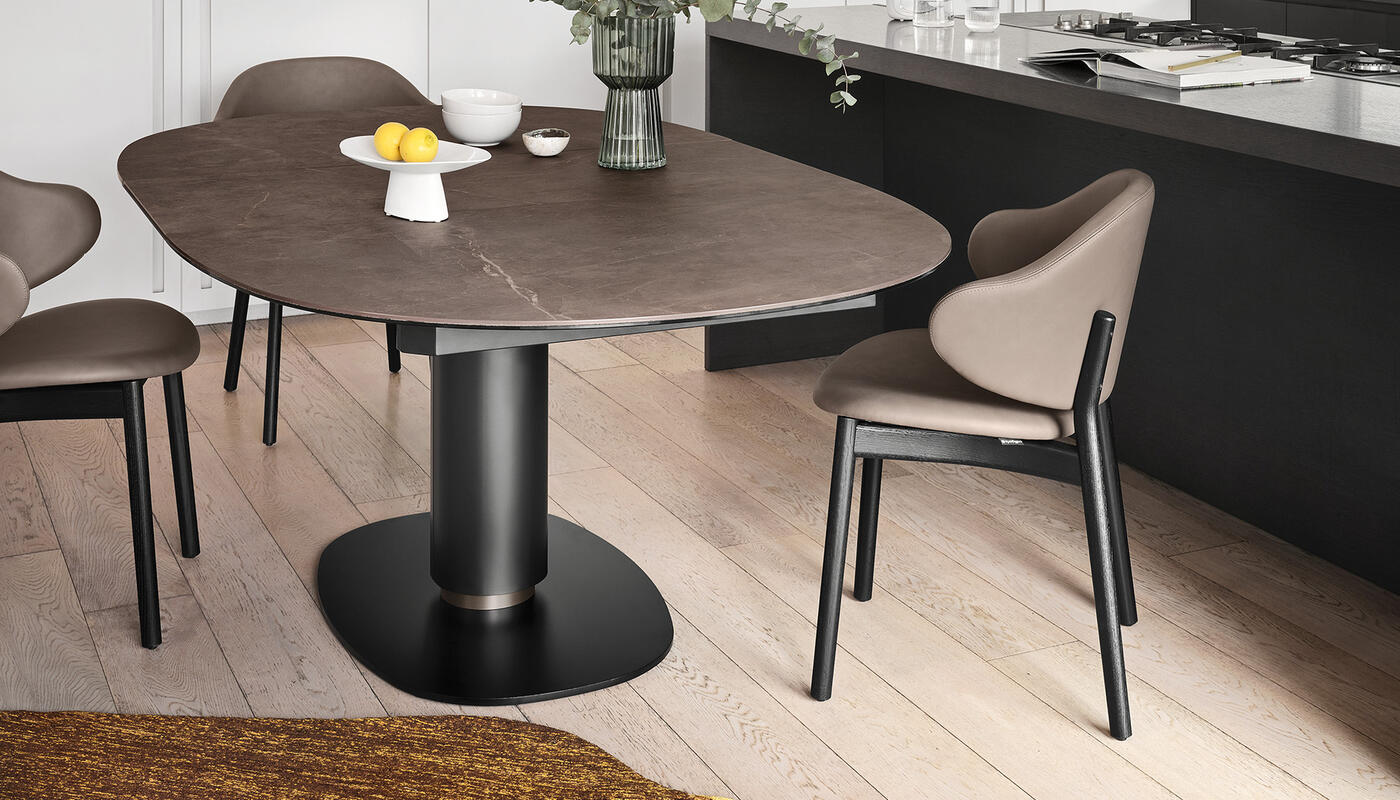 Holly Venice Fabric/Wood Dining Chair