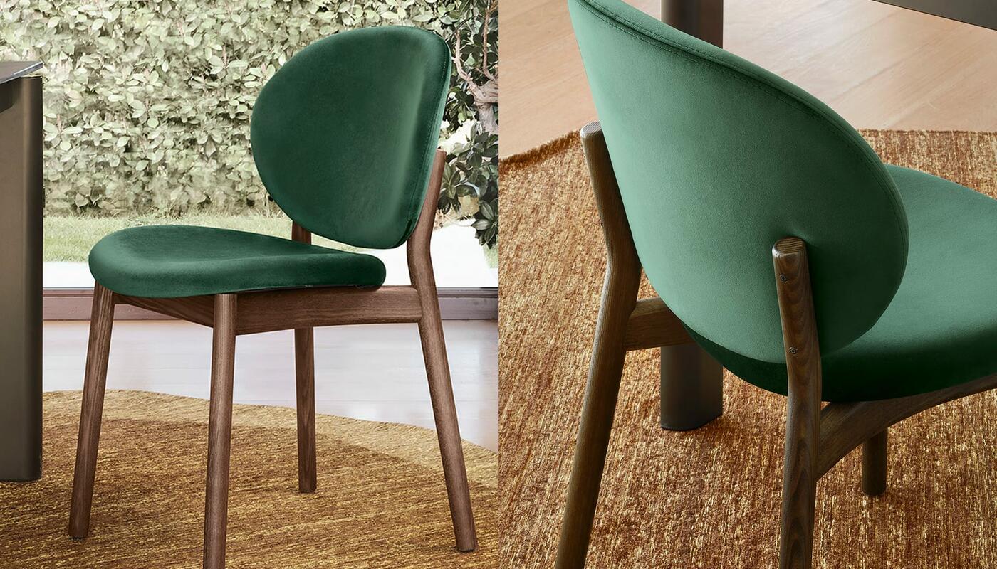 Ines Upholstery/Wood Dining Chair
