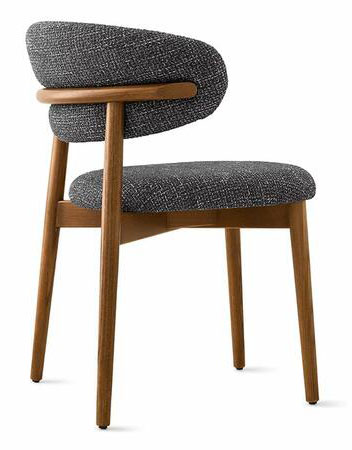 Oleandro Fabric/Wood Customizable Dining Chair