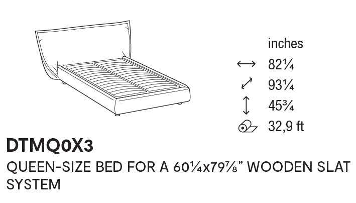 Softly Fabric/Wood Platform Bed