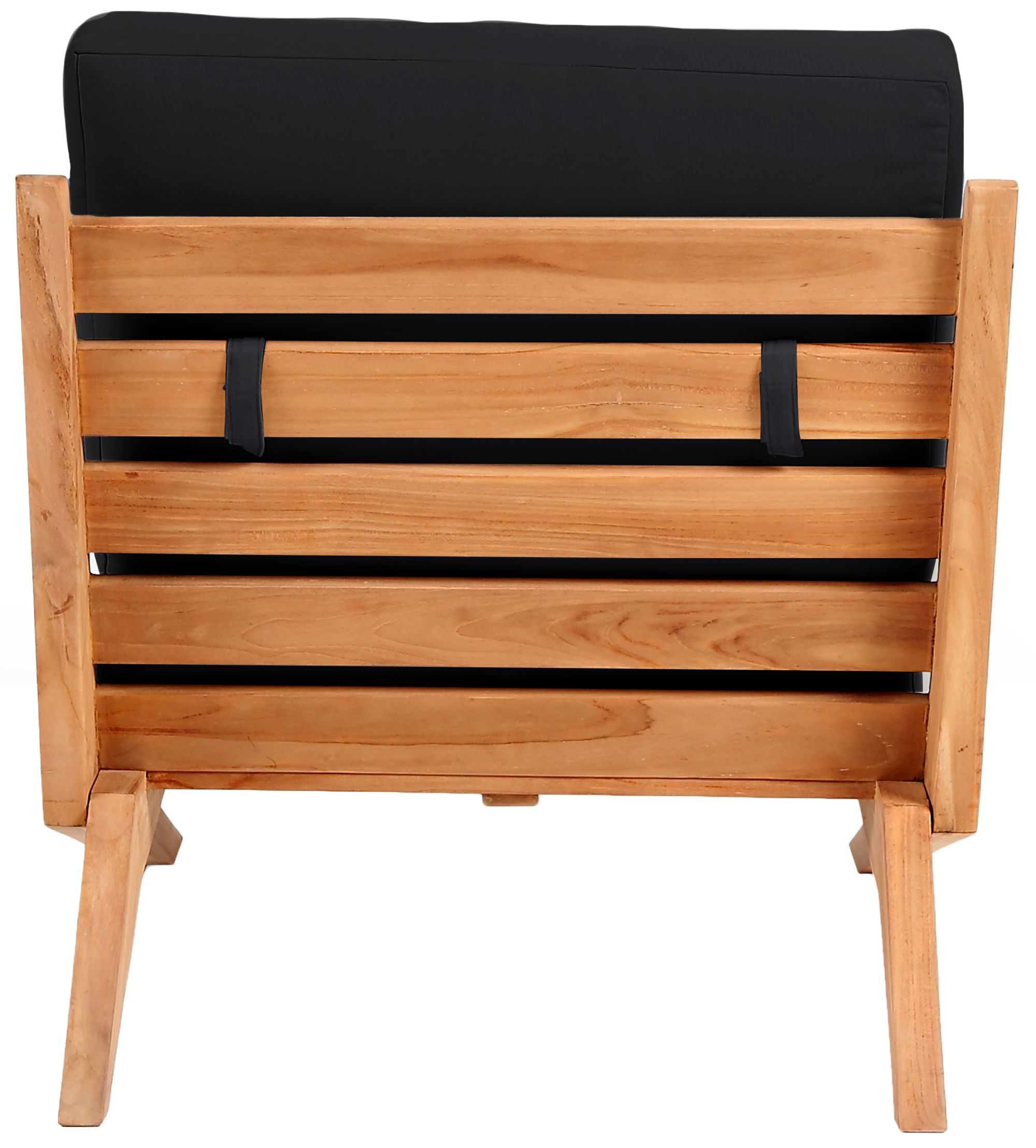 Tahiti Outdoor Patio Waterproof Fabric Accent Chair with Solid Teak Wood Frame