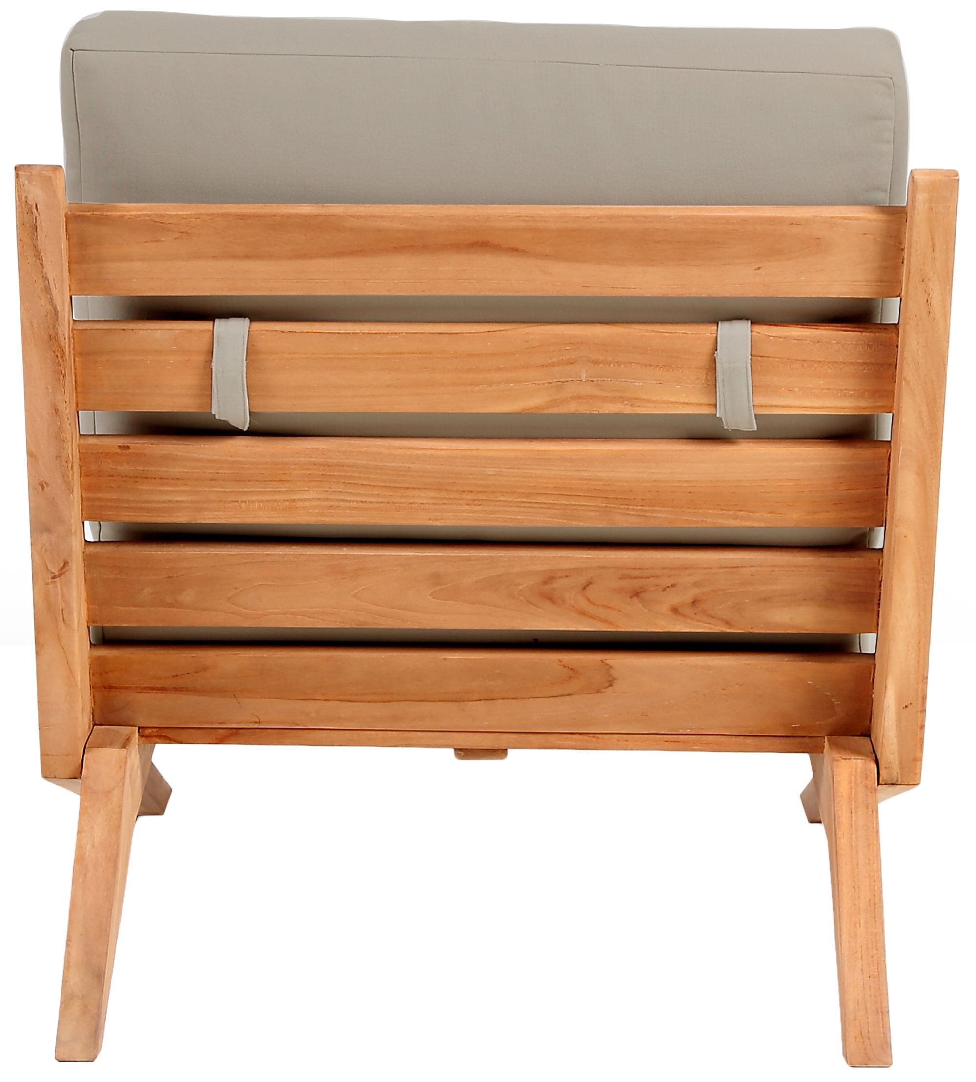 Tahiti Outdoor Patio Waterproof Fabric Accent Chair with Solid Teak Wood Frame
