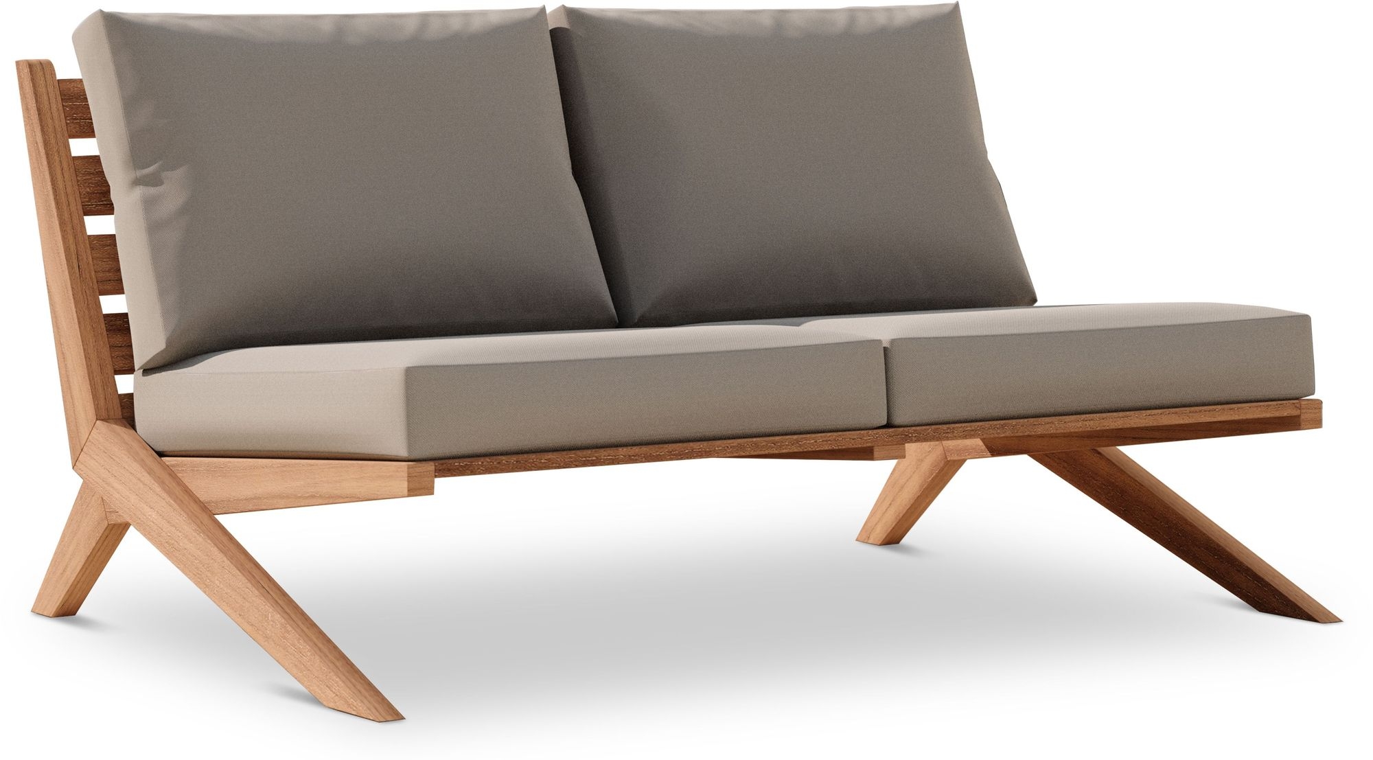 Tahiti 58.5" Outdoor Patio Waterproof Fabric Sofa