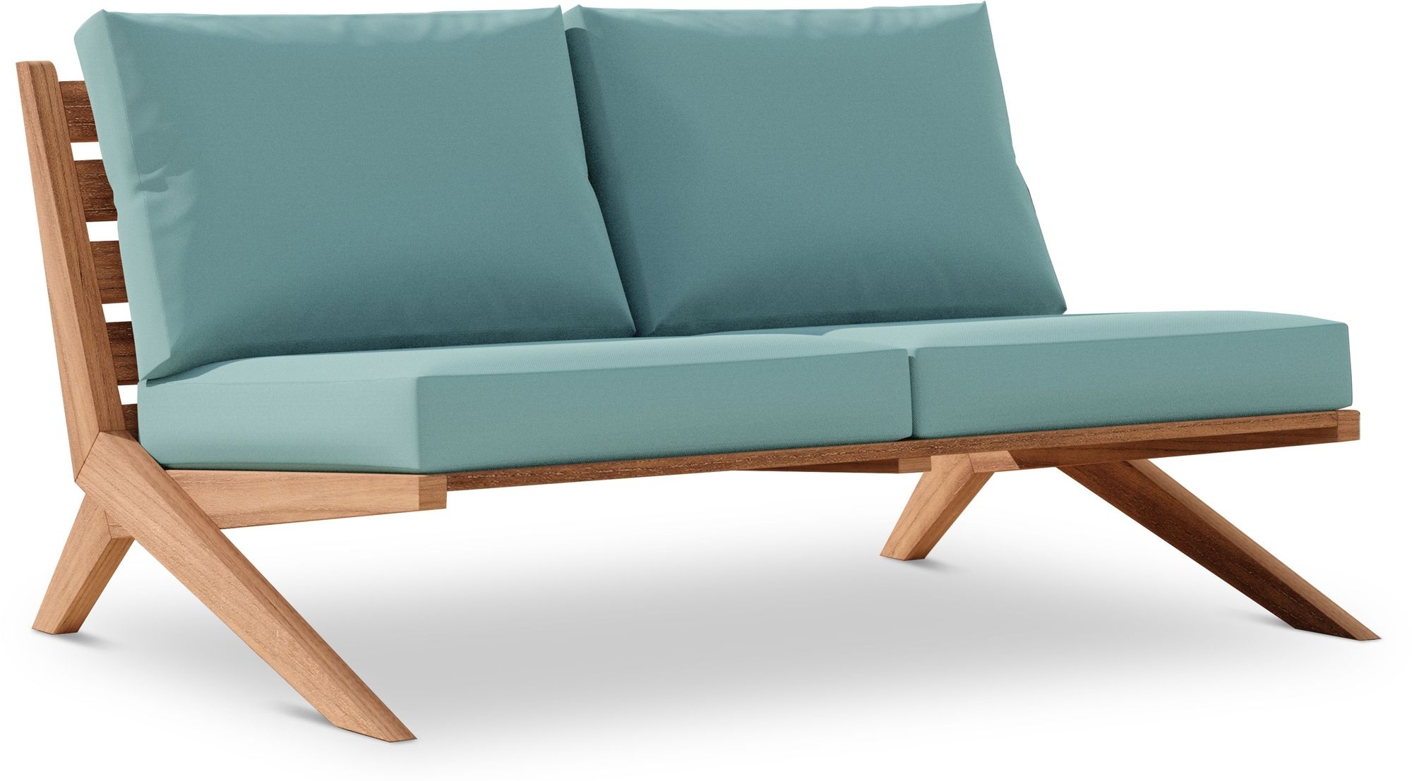 Tahiti 58.5" Outdoor Patio Waterproof Fabric Sofa
