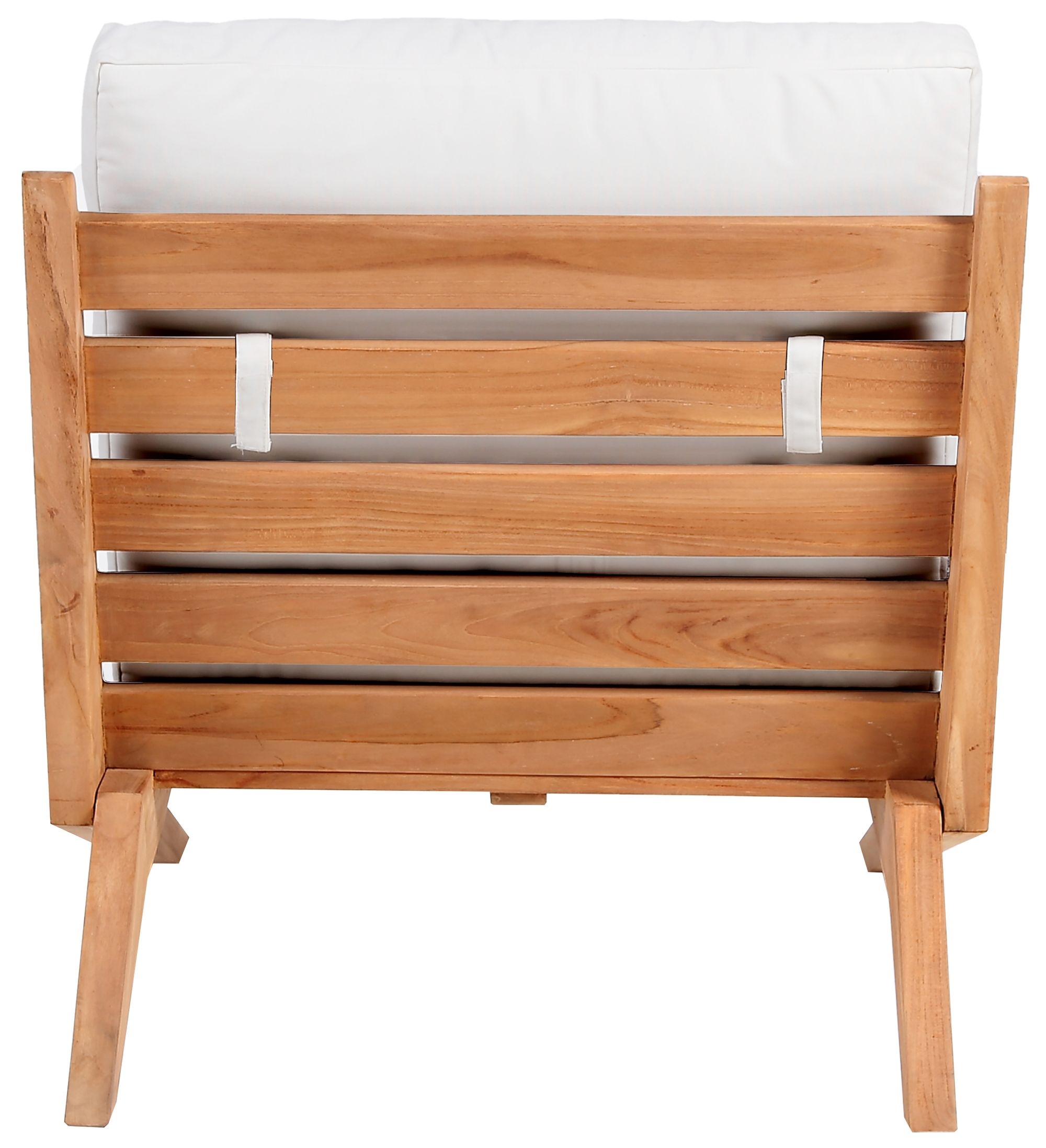 Tahiti Outdoor Patio Waterproof Fabric Accent Chair with Solid Teak Wood Frame