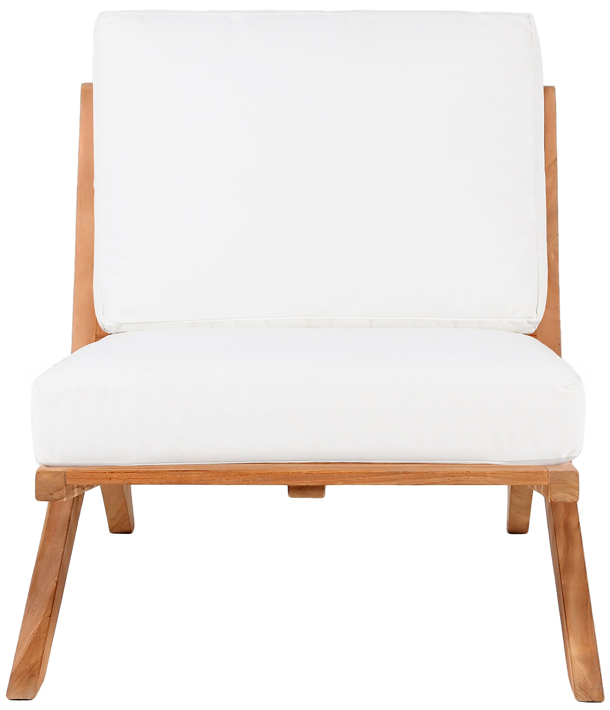 Tahiti Outdoor Patio Waterproof Fabric Accent Chair with Solid Teak Wood Frame